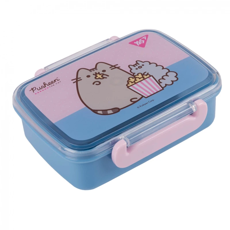 Купити Контейнер для їжі "Pusheen" YES 708364 420 мл Сіро-рожевий Артикул: 5056574452047 Фото повноекранне №1