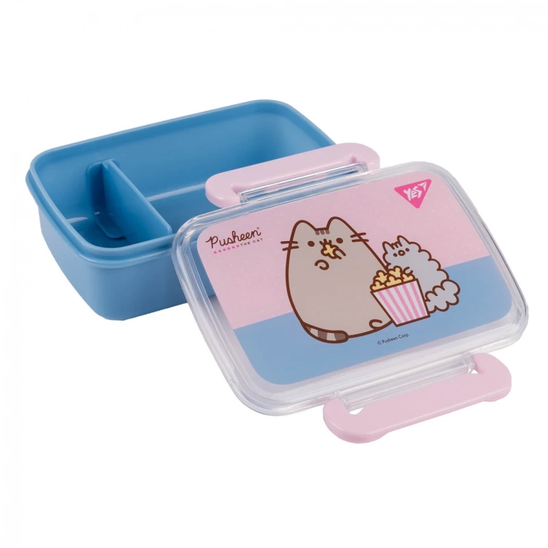Купити Контейнер для їжі "Pusheen" YES 708364 420 мл Сіро-рожевий Артикул: 5056574452047 Фото повноекранне №2