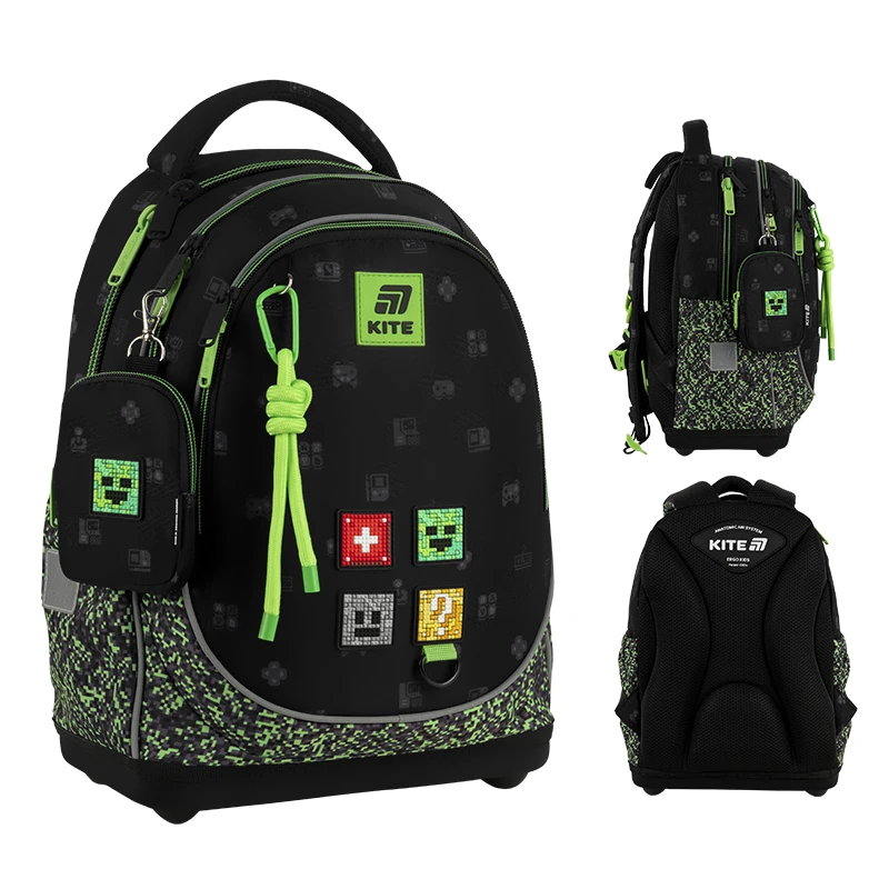 Рюкзак початкова школа для хлопчика Kite K25-724S-3 Чорний