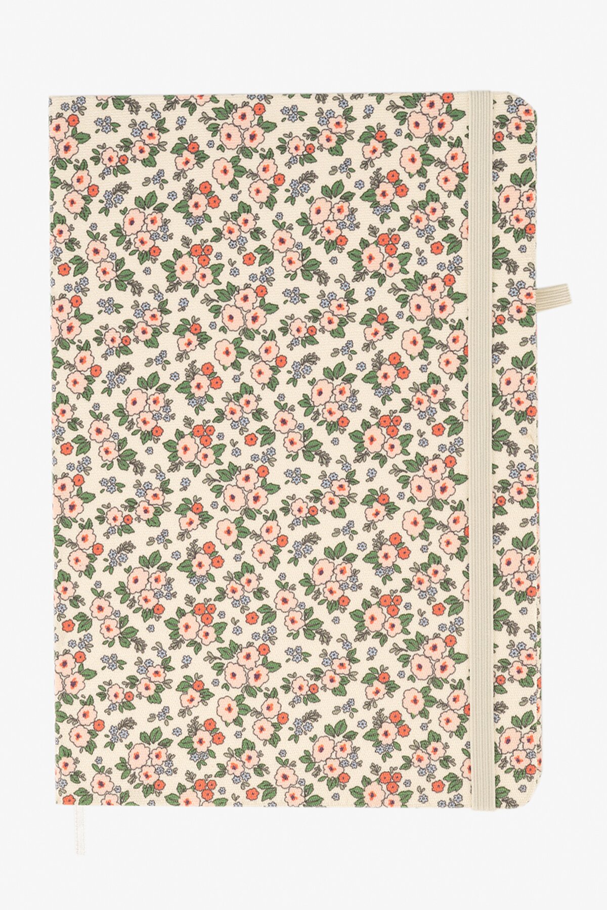 Блокнот на резинке Small flowers 762497ML 80 л. Бежевый  Фото №0
