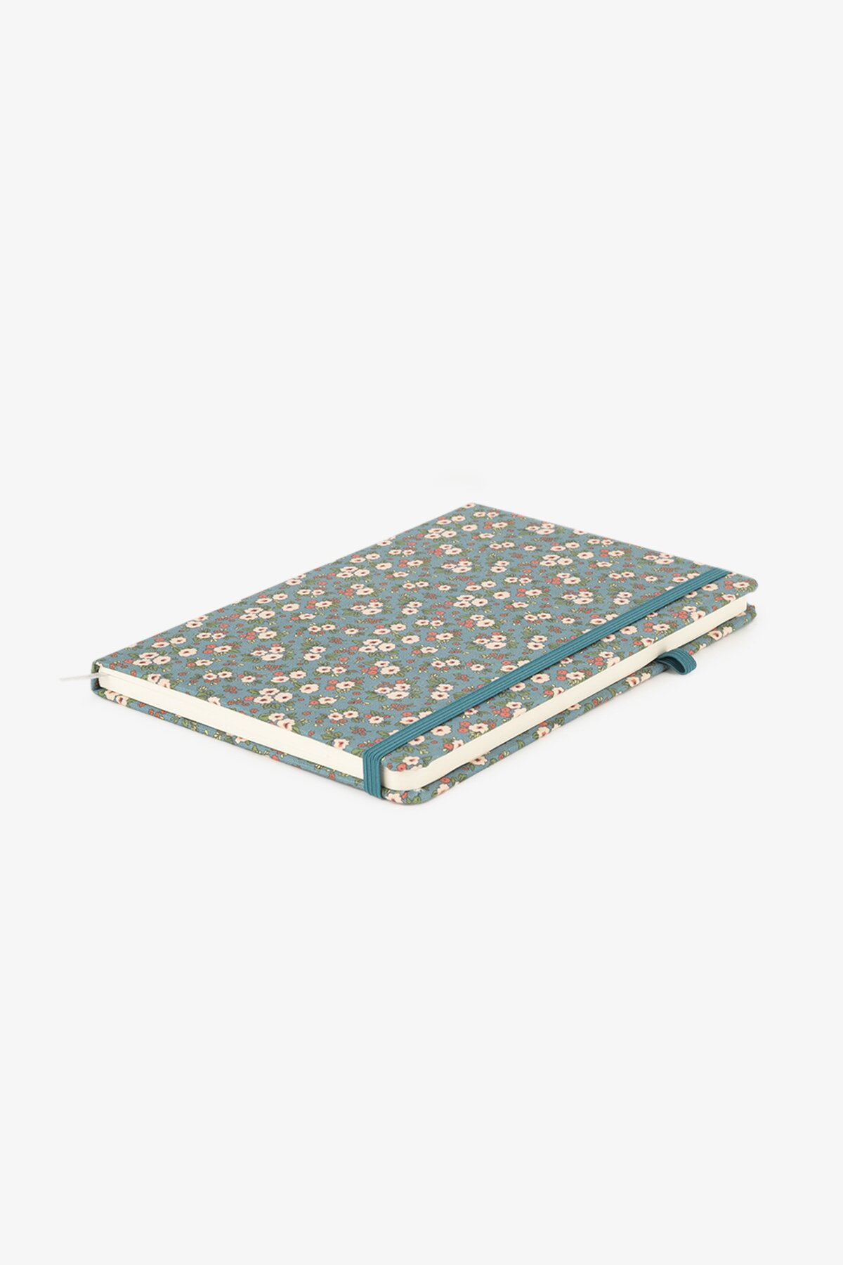 Блокнот на резинке Small flowers 762497ML 80 л. Бирюзовый  Фото №2