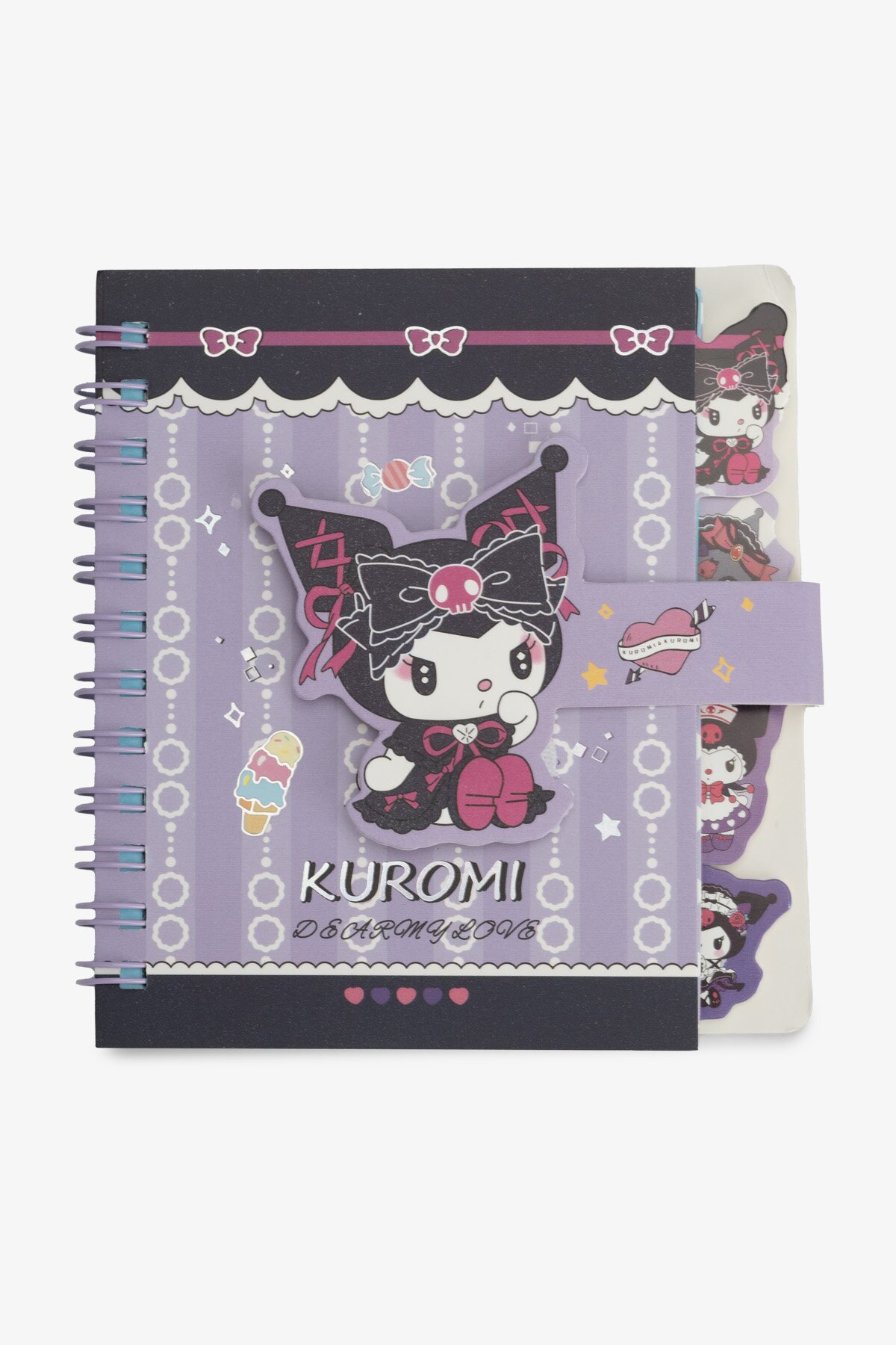 Блокнот Сердце &quot;Зайка Kuromi&quot; 6409 60 л. Разноцветный  Фото №0