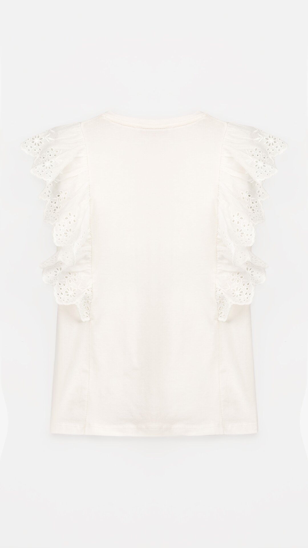 Блуза трикотажна для дівчинки Aura Style 861 122 см Молочний  Фото №7