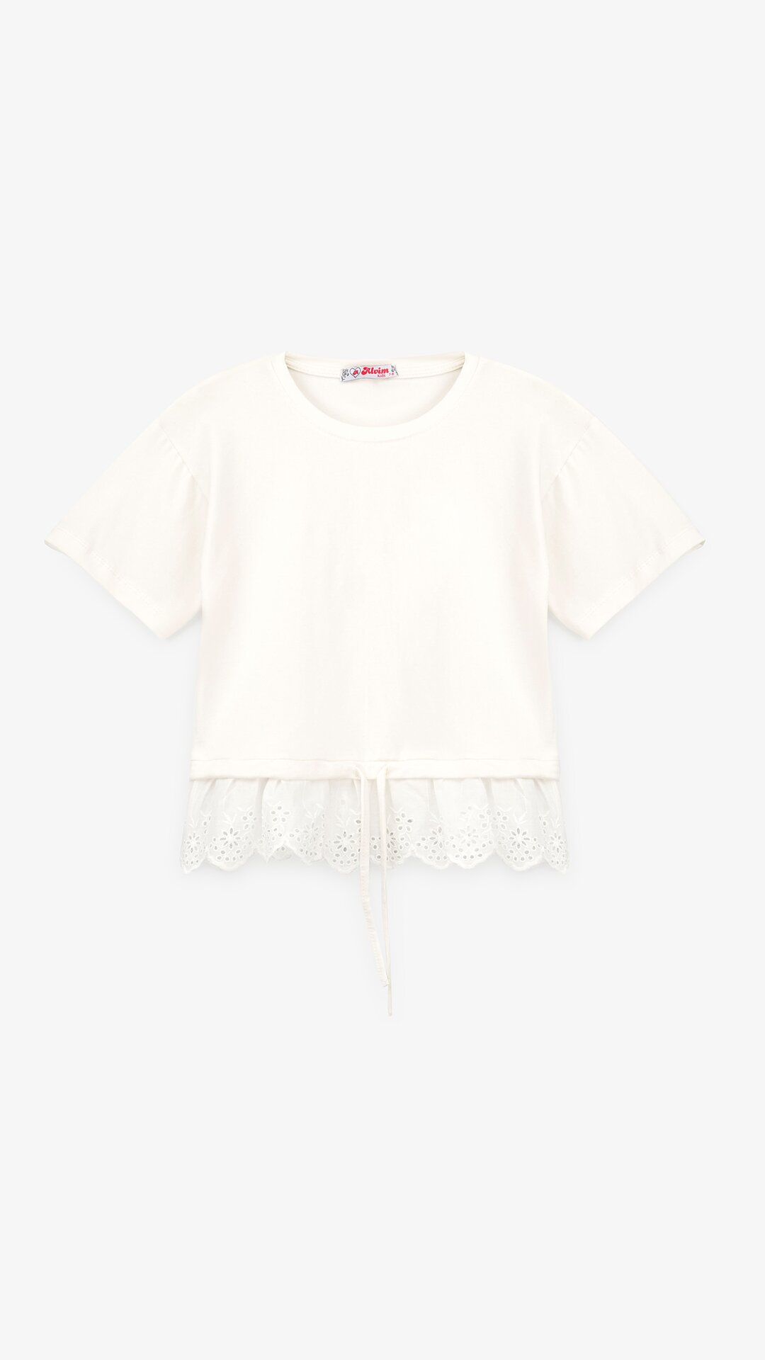 Блуза трикотажная для девочки Aura Style 862 116 см Молочный  Фото №0