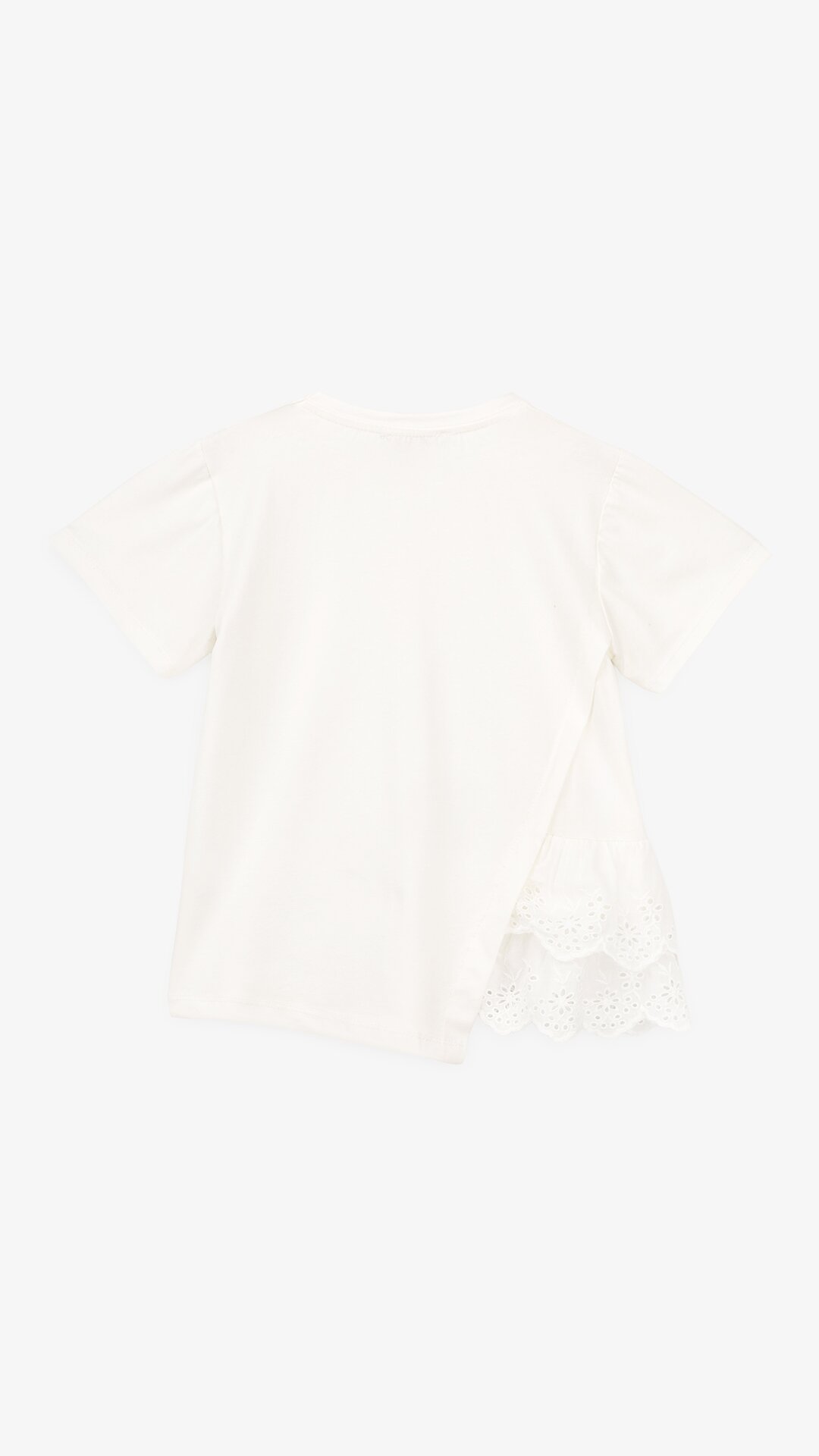 Блуза трикотажна для дівчинки Aura Style 864 116 см Молочний  Фото №2