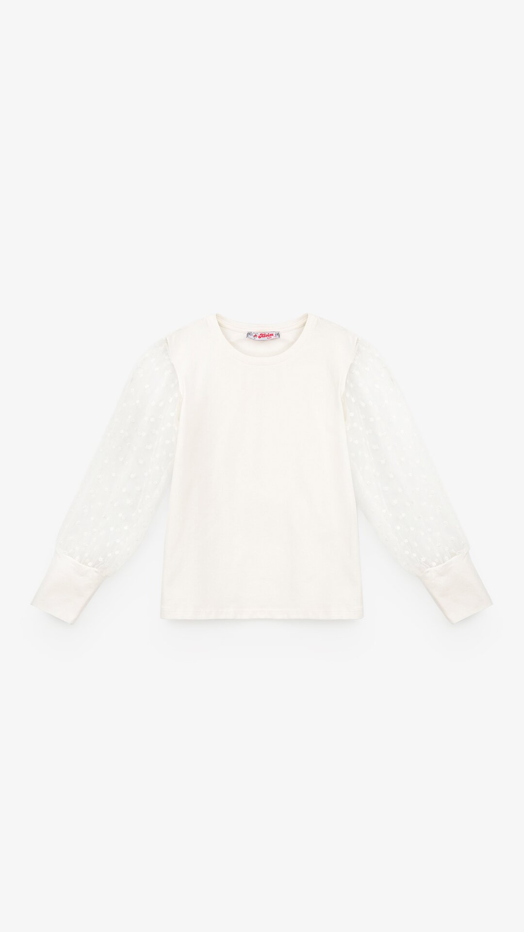 Блуза трикотажная для девочки Aura Style 865 116 см Молочный  Фото №0