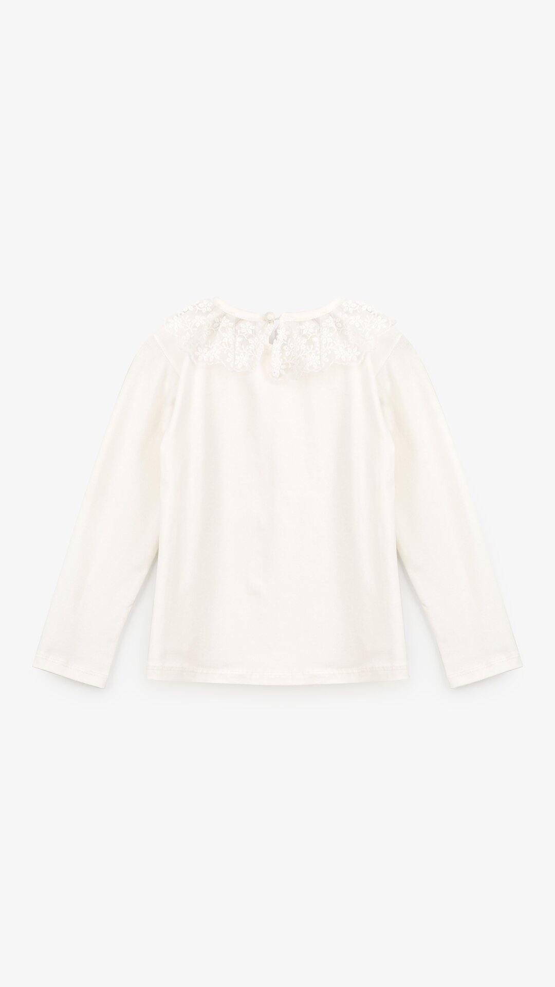 Блуза трикотажная для девочки Aura Style 866 122 см Молочный  Фото №3