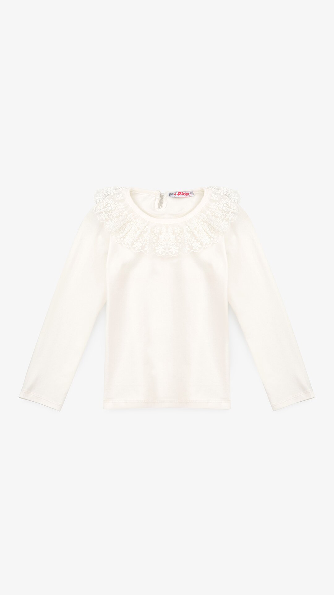 Блуза трикотажная для девочки Aura Style 866 122 см Молочный  Фото №0