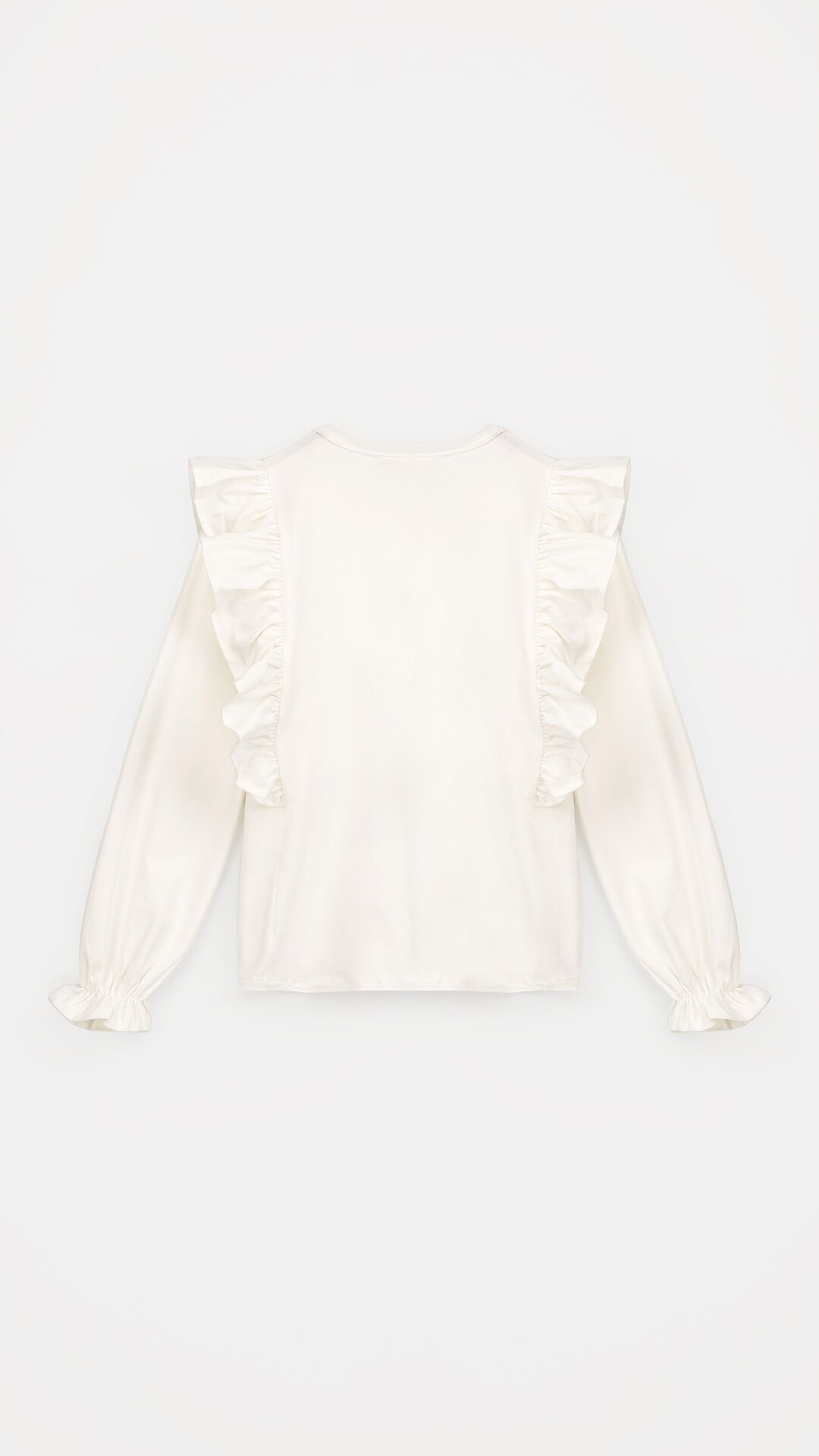 Блуза трикотажна для дівчинки Aura Style 868 116 см Молочний  Фото №9