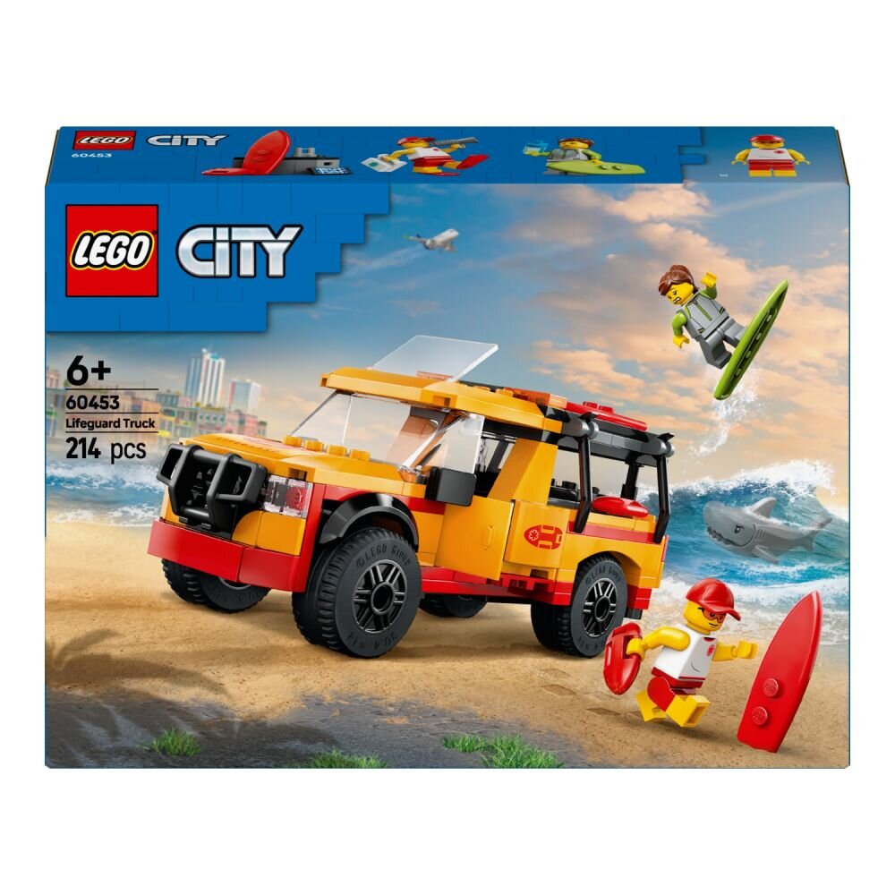Конструктор LEGO Пляжный спасательный грузовик 60453 214 эл. Разноцветный