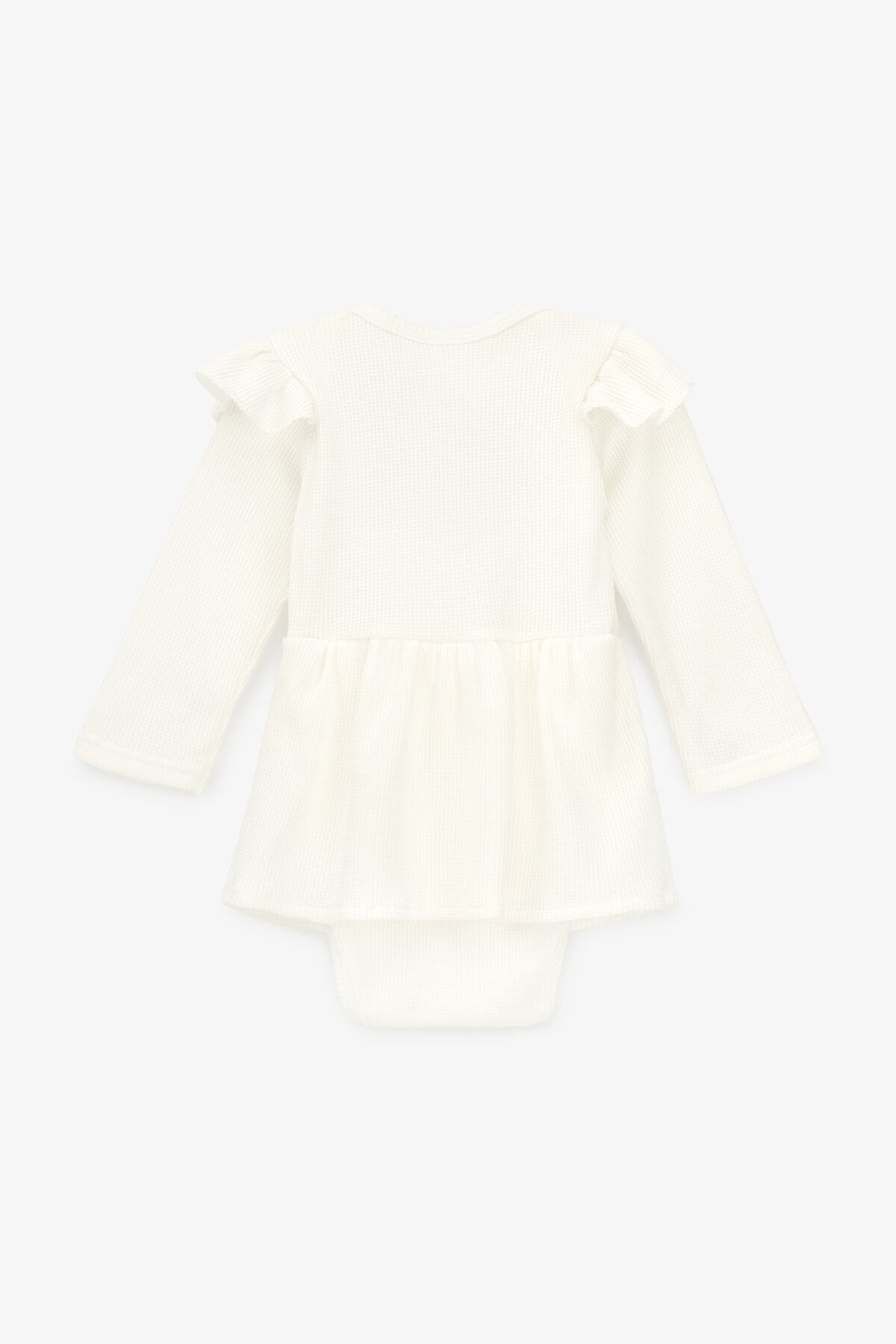 Боди-лодочка с юбочкой для девочки Baby Life B-935 80 см Молочный  Фото №4