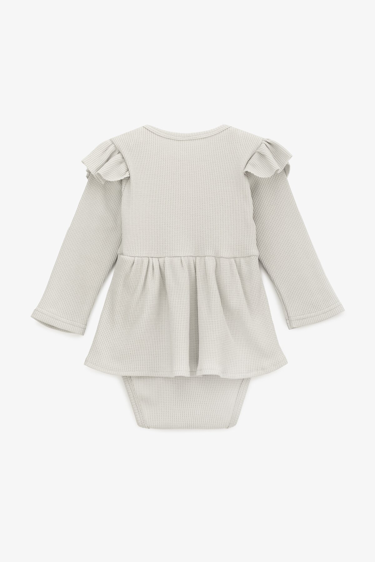 Боди-лодочка с юбочкой для девочки Baby Life B-935 80 см Серый  Фото №4