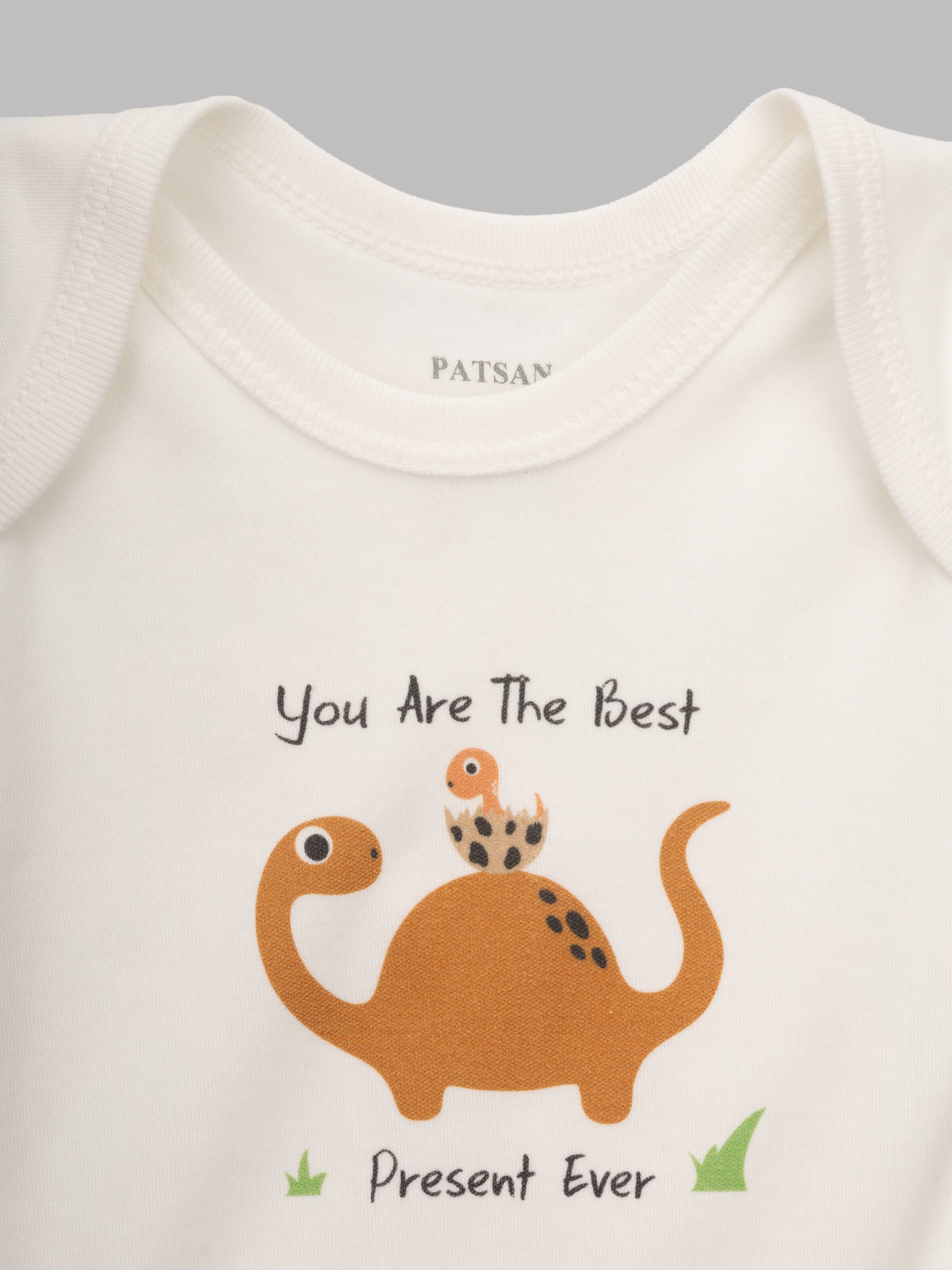 Купити Боді дитячий Patsan 1163 62 см Коричневий (2000990587275D) Артикул: 2000990587275 Фото повноекранне №3