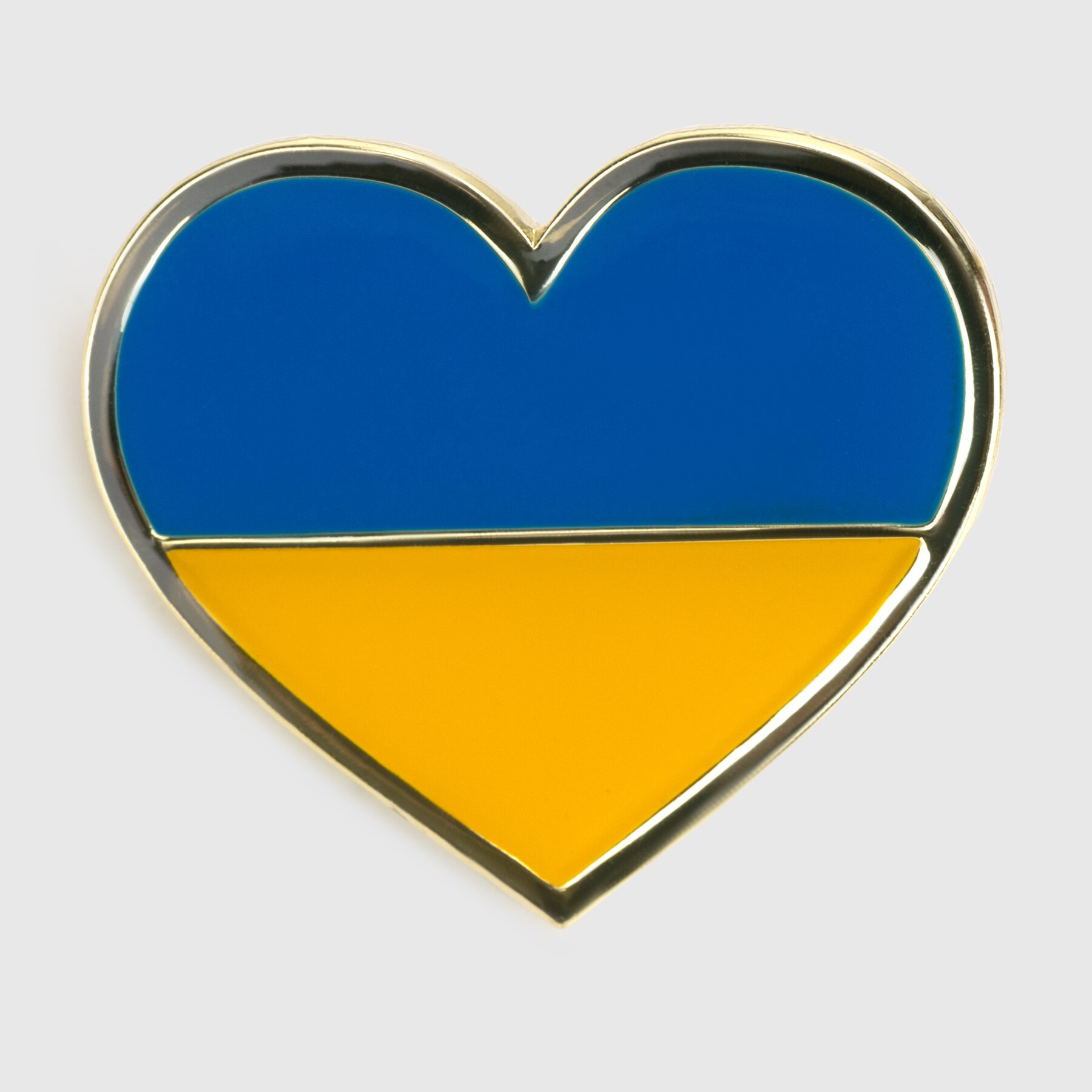 Брошка Прапор-сердце Різнокольоровий (2000990296399A)  Фото №0