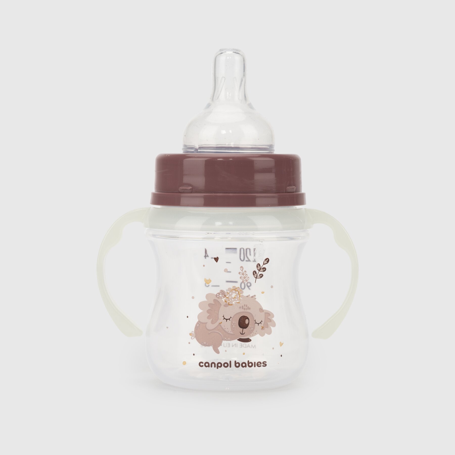 Бутылочка антиколиковая Canpol Babies 35/236_pin Easystart Sleepy Koala с широким отверстием 120 мл Розовый (2000990204158)  Фото №3