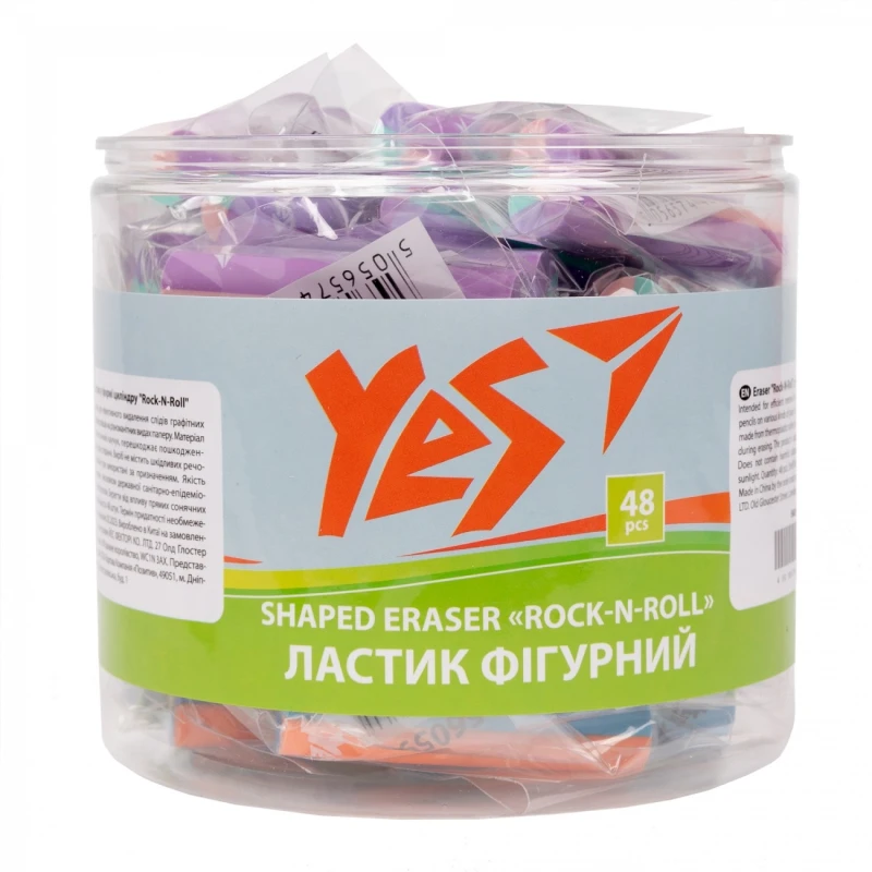 Купити Гумка "Rock-N-Roll" YES 560598 2 шт Різнокольоровий Артикул: 5056574421807 Фото повноекранне №2
