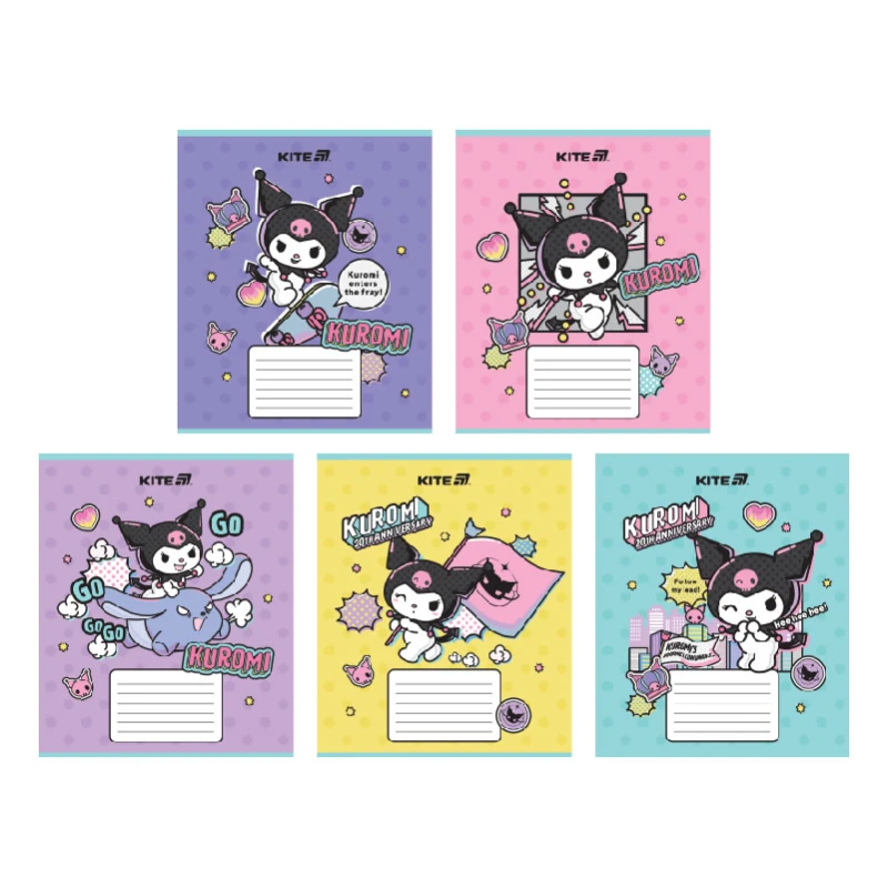 Тетрадь ученическая &quot;Kuromi&quot; Kite HK25-237-2 18 л.