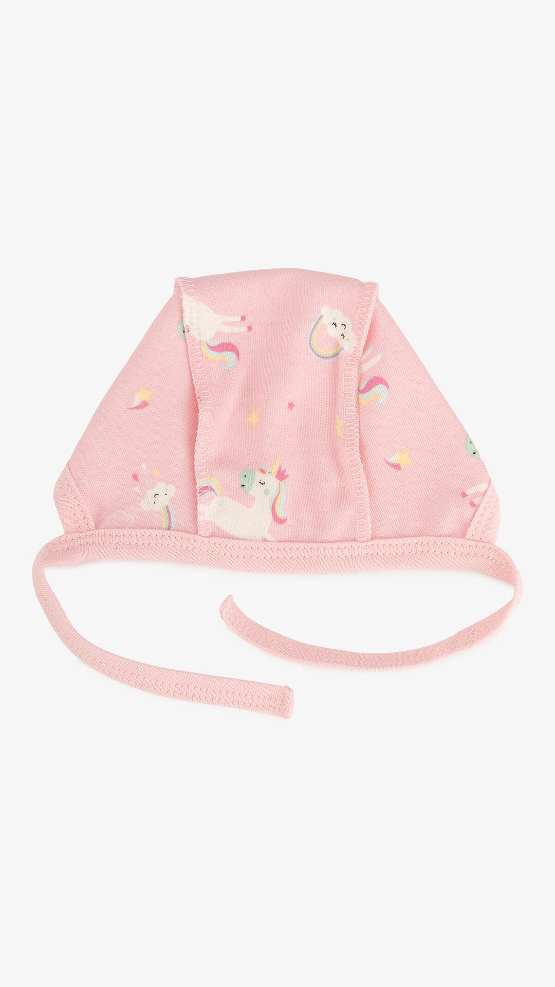 Чепчик на зав&#039;язках для малюків Baby Life 980 56 см Рожевий  Фото №2