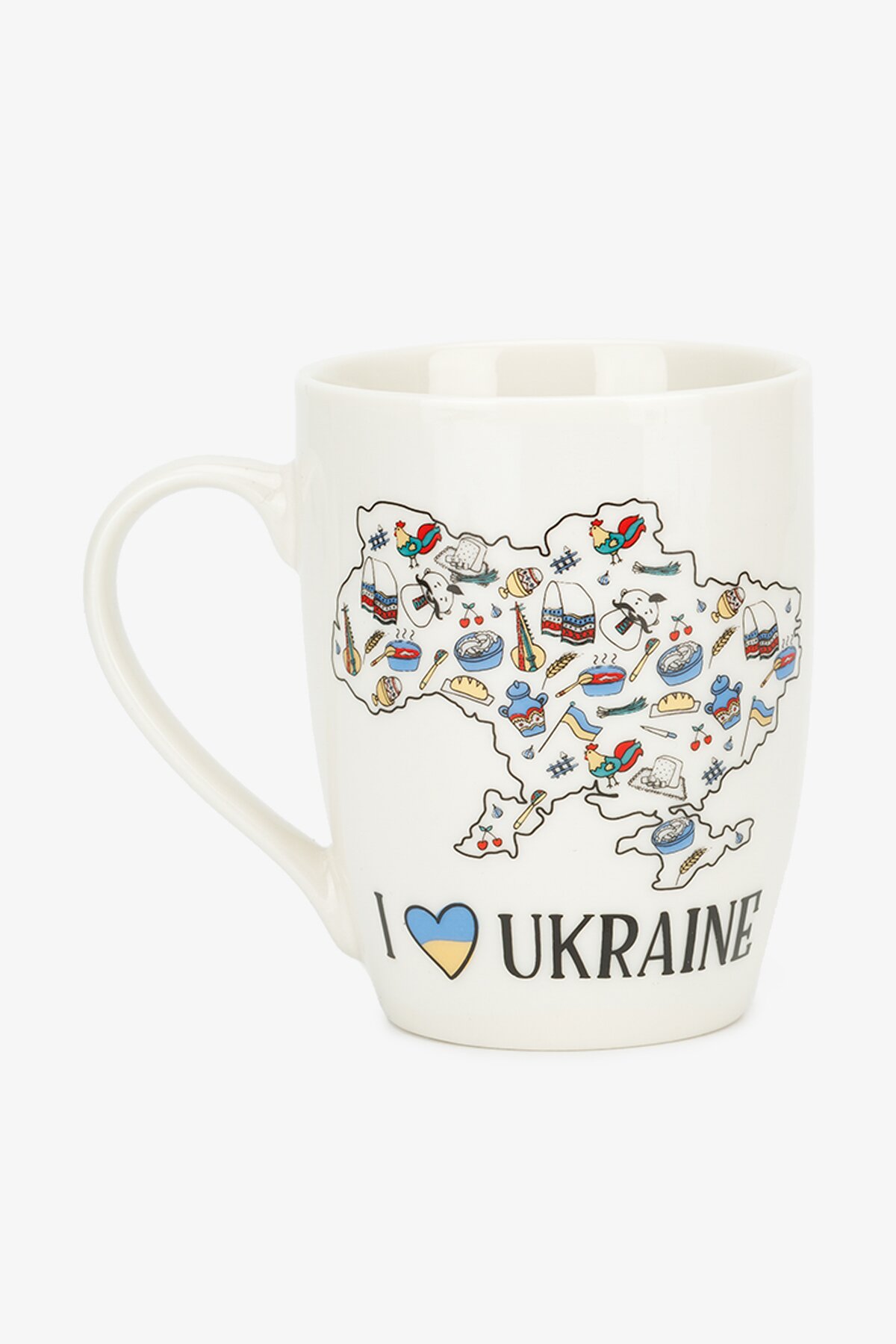 Чашка в подарочной упаковке 1743 I love Ukraine 360 мл Разноцветный  Фото №1