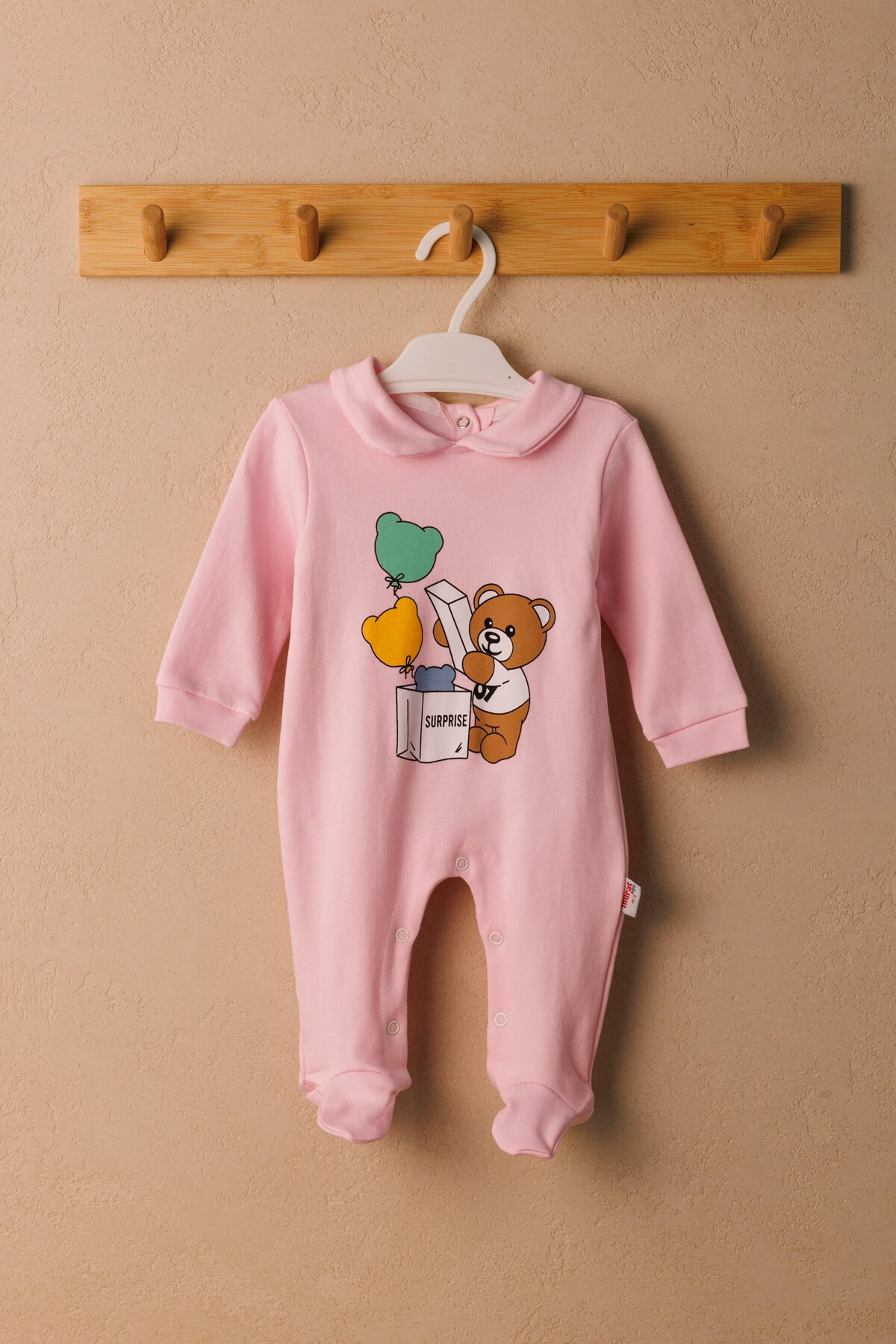 Чоловічок дитячий Mini Papi 8577 68 см Рожевий (2000990483591D)  Фото №0