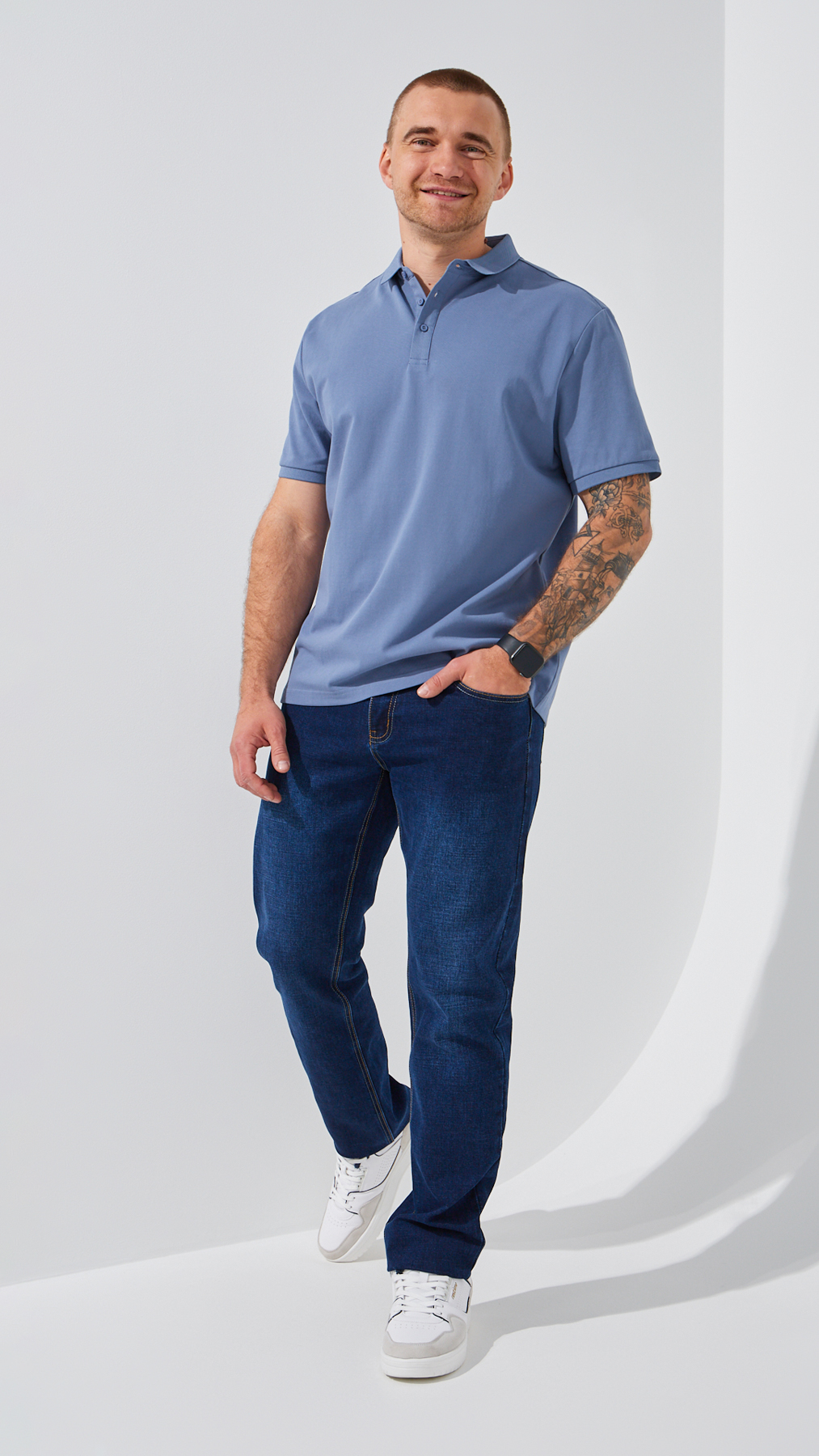 Джинси Regular Fit чоловічі 909 32 Темно-синій  Фото №0