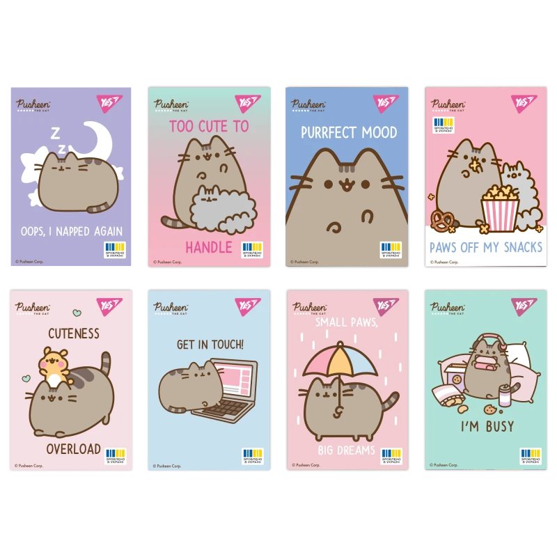 Купить Блокнот YES Pusheen WOW 152111 Разноцветный Артикул: 4823092291394 Фото на весь экран №1