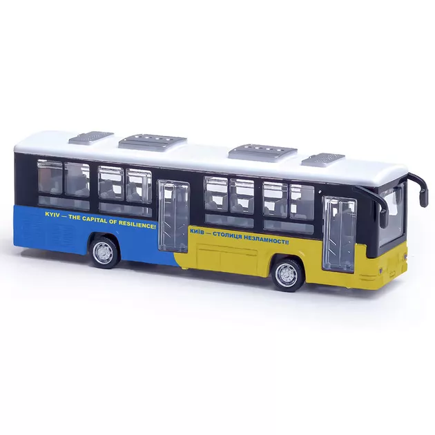 Купити Модель Автобус "Київ" S2 KIDDISVIT 250418CGO Різнокольоровий Артикул: 6929552504108 Фото повноекранне №1
