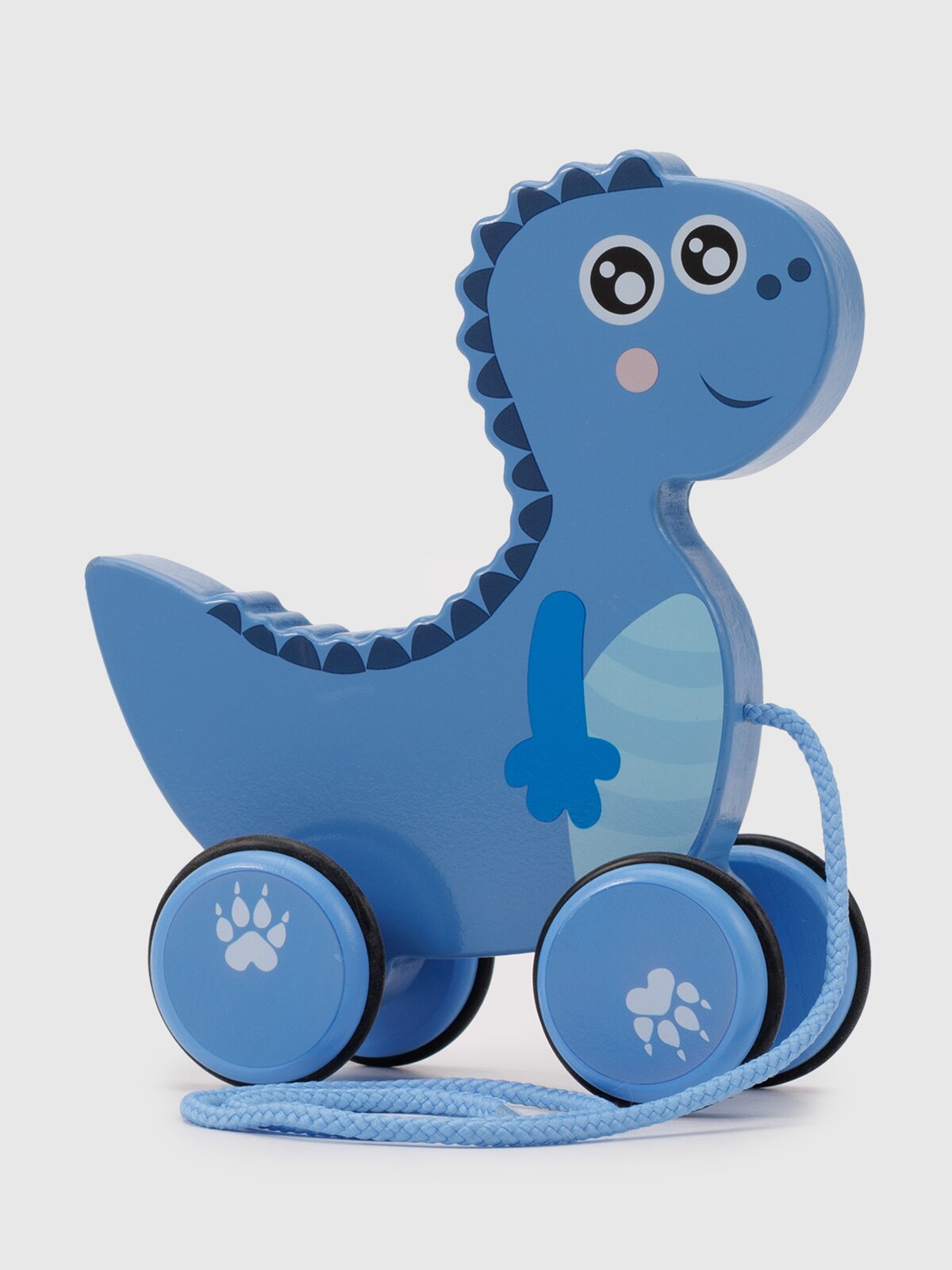 Деревянная игрушка каталочка Дино YMY869 Разноцветный (2000990542526)  Фото №0