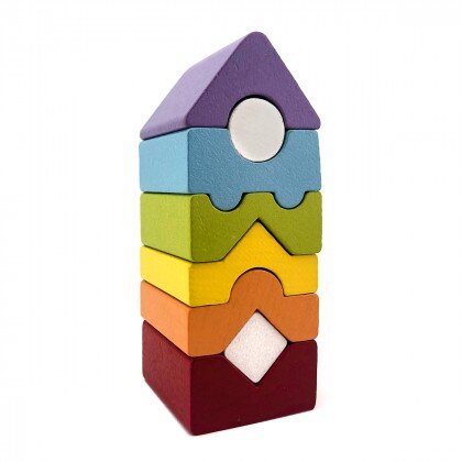 Деревянная пирамидка Cubika 8 эл 15009 (2000902810712)