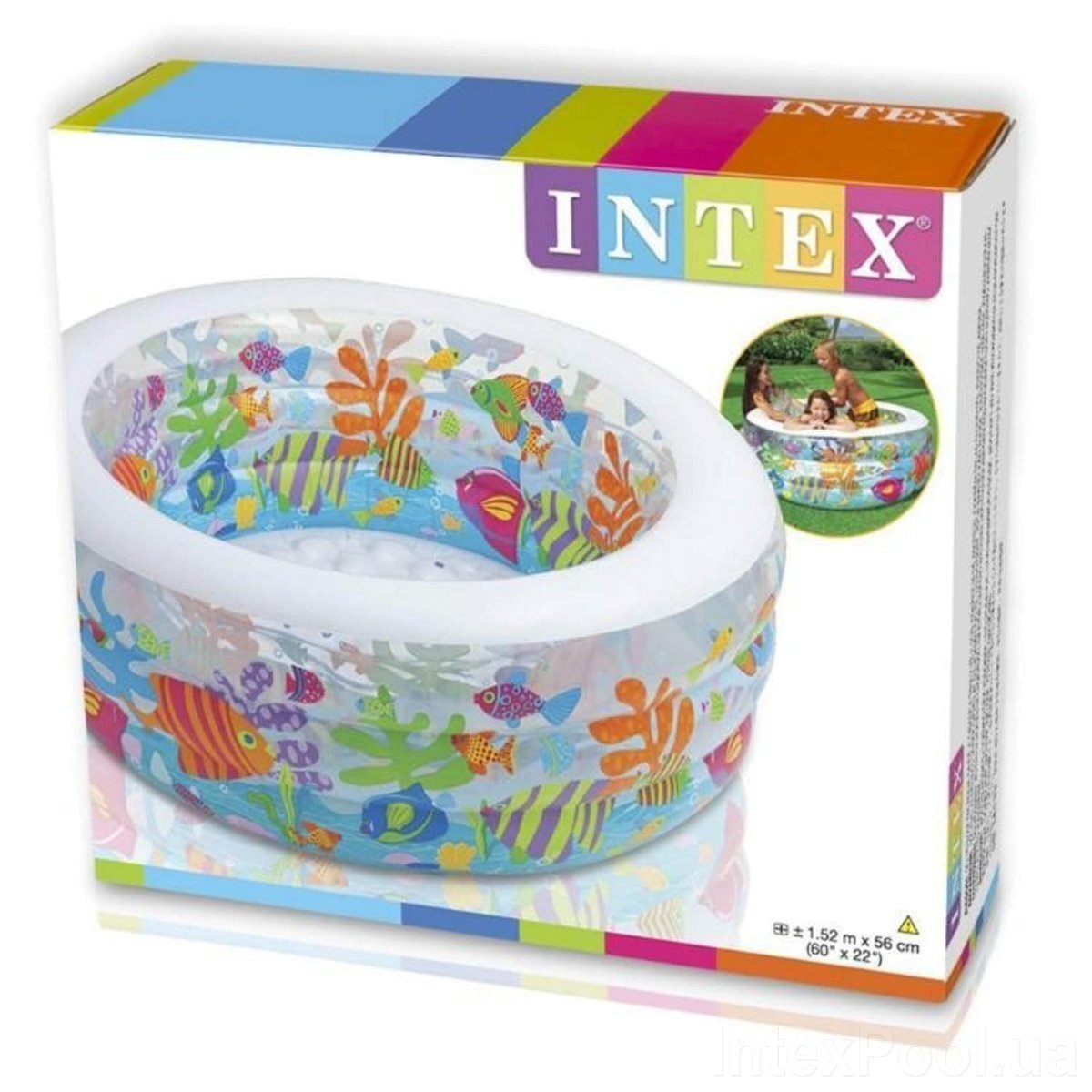 Дитячий надувний басейн Intex «Акваріум» (58480) (6903100038017)  Фото №2