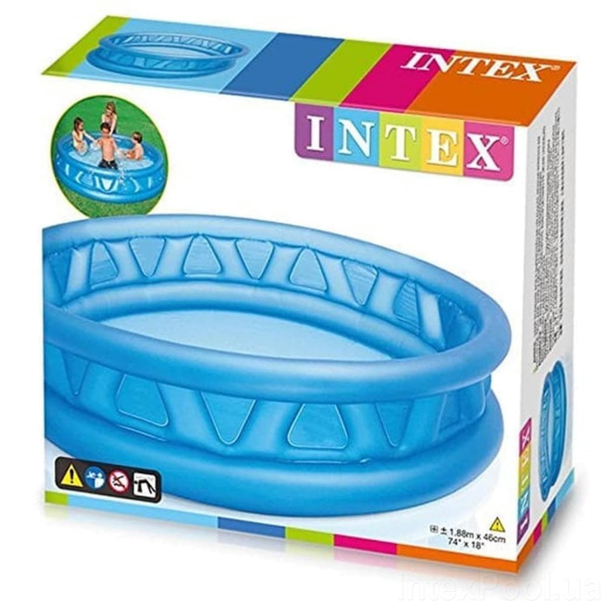 Дитячий надувний басейн Intex «Літаюча тарілка» (58431) (6903100033012)  Фото №2
