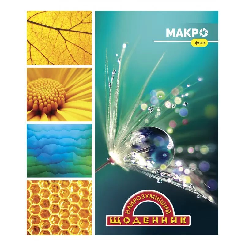 Щоденник уч. &quot;Найрозумн.&quot; 2022 М/ОБКЛ /1В2189/ &quot;Макро краплина&quot; (2000989149163)(SC)