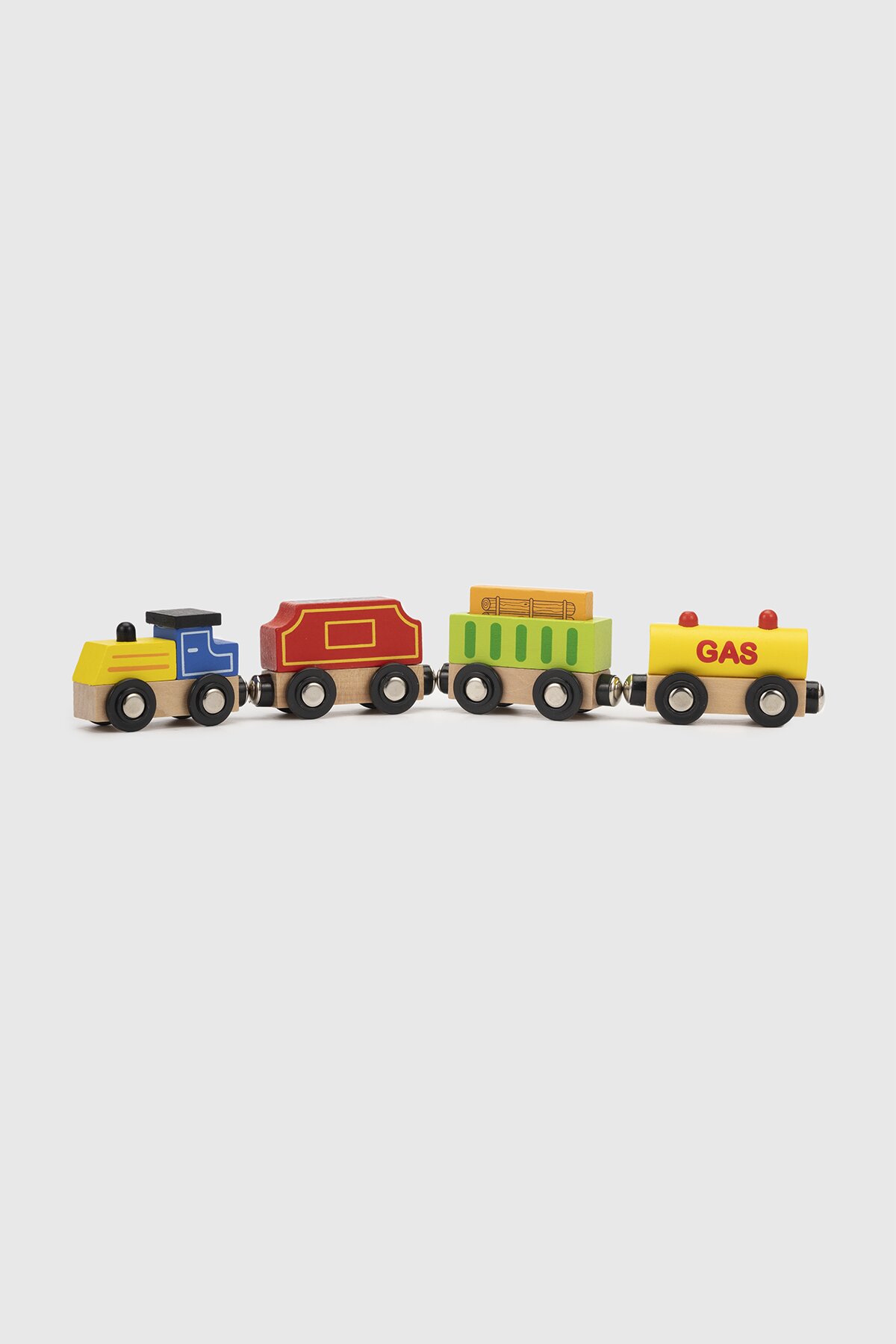 Додатковий набір до залізниці &quot;Потяг вантажний. Джерела енергії&quot; Viga Toys 50820 Різнокольоровий (6934510508203)  Фото №0