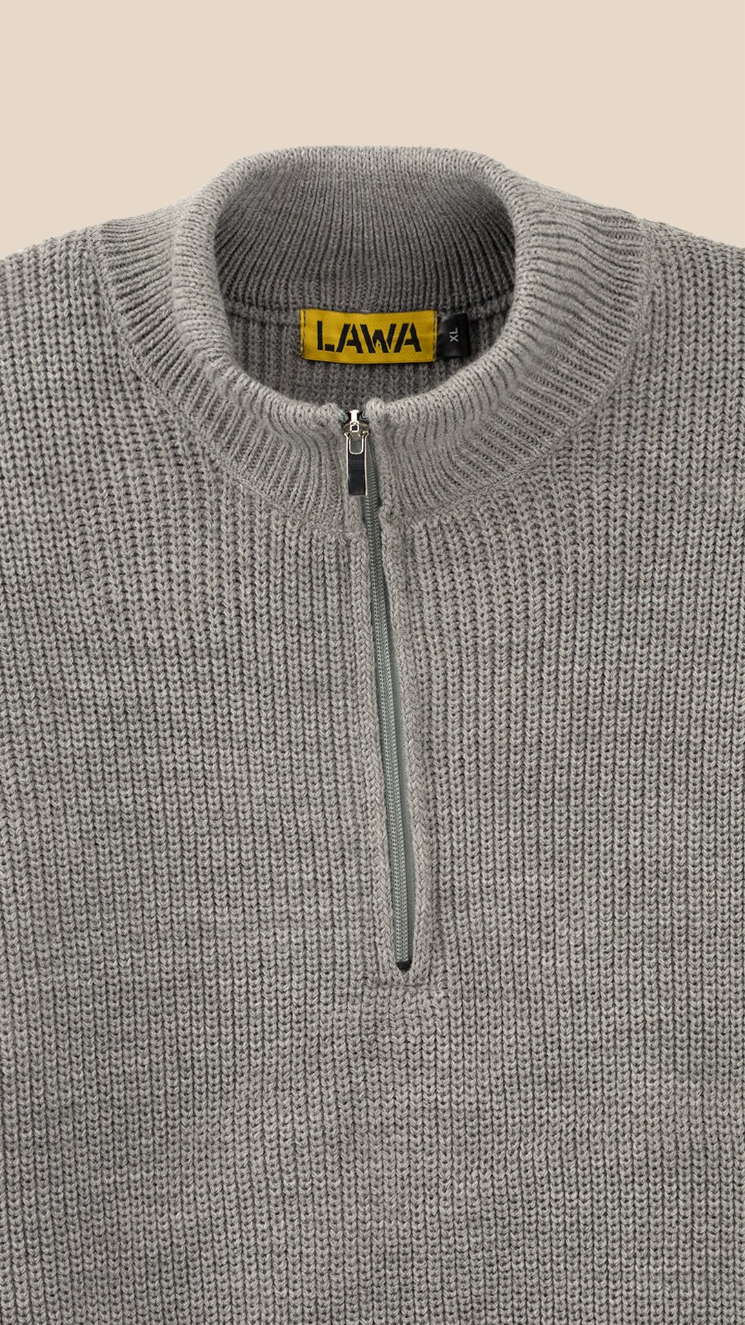 Купити Джемпер однотонний чоловічий LAWA MBC02388 XL Сірий Артикул: 2888000018670 Фото повноекранне №7