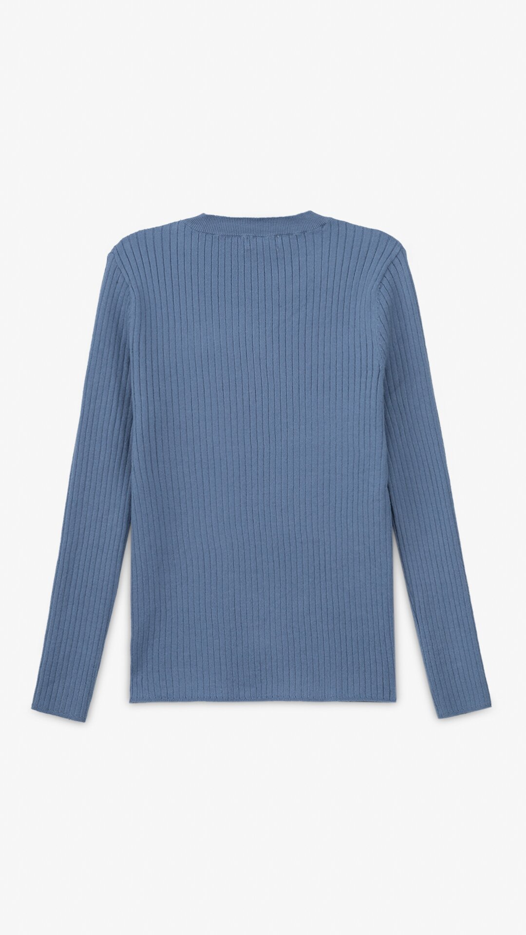 Джемпер однотонный женский On me 98107-1 One Size Джинсовый  Фото №9