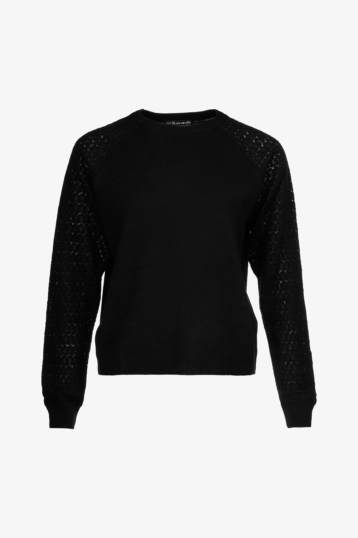 Джемпер однотонний жіночий Park karon 10924 One Size Чорний  Фото №6