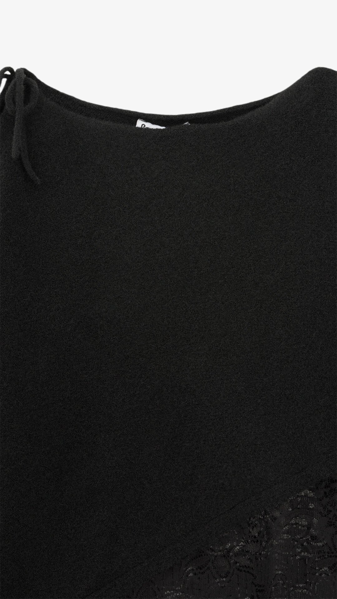 Купити Джемпер однотонний жіночий Pomella 2661 One Size Чорний Артикул: 2000999492754 Фото повноекранне №8