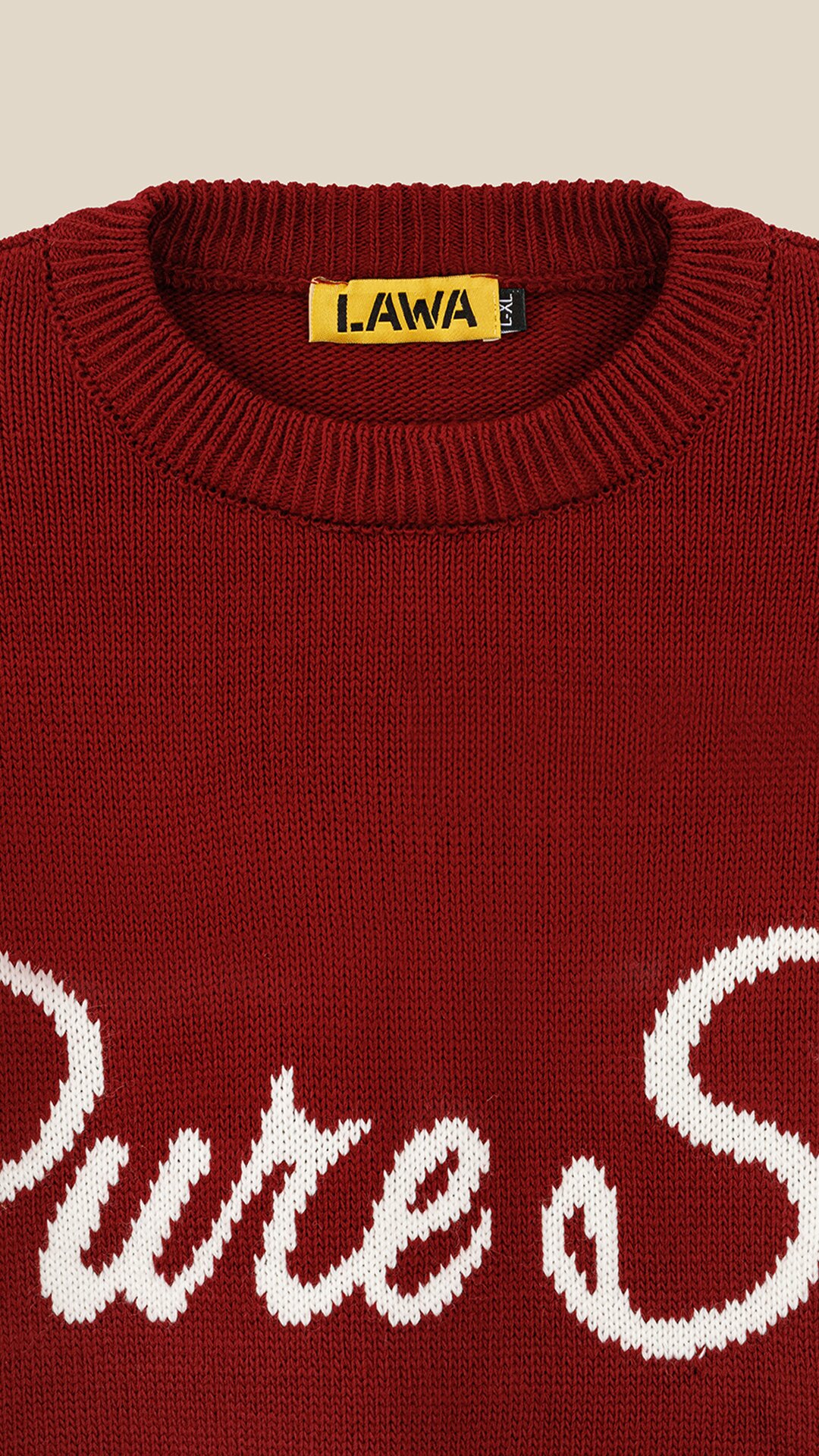 Купити Джемпер з принтом жіночий LAWA WBC08630 L/XL Бордовий Артикул: 2888000019080 Фото повноекранне №8