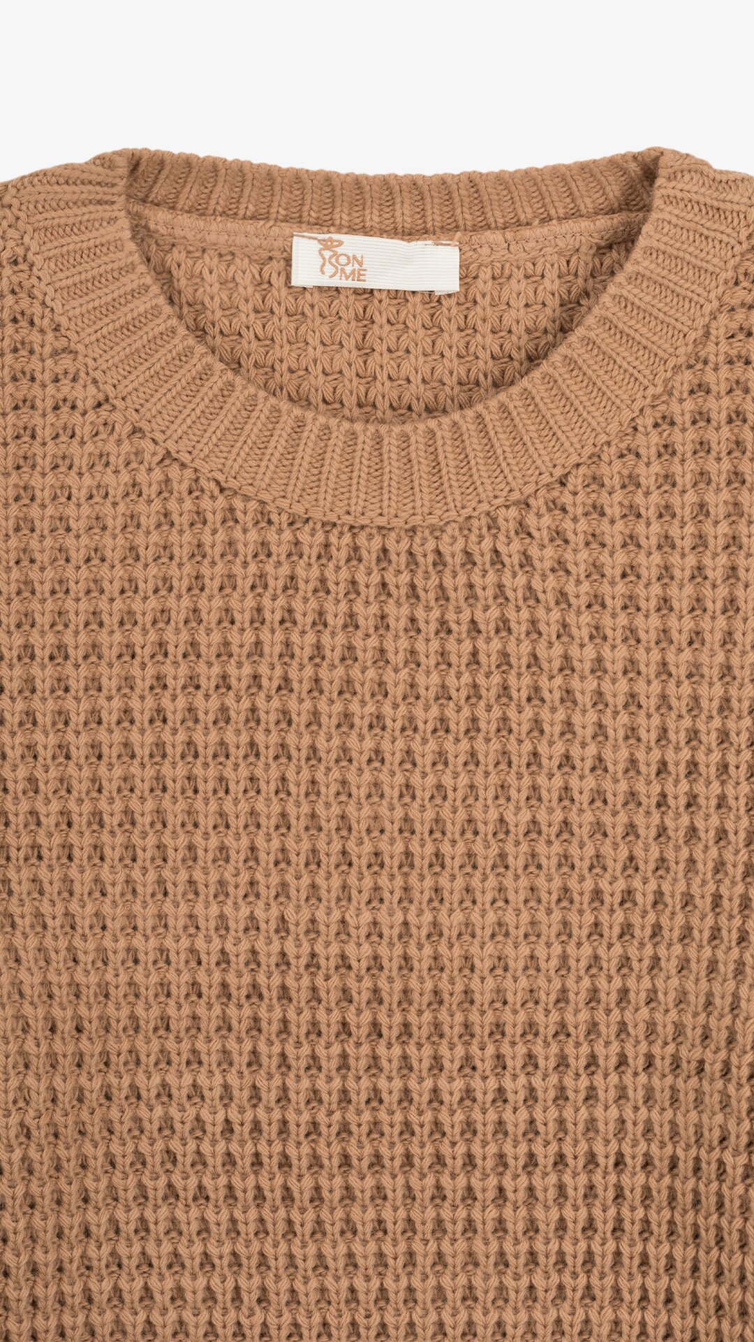Купити Джемпер однотонний жіночий On me 225004 One Size Бежевий Артикул: 2000990151223 Фото повноекранне №7