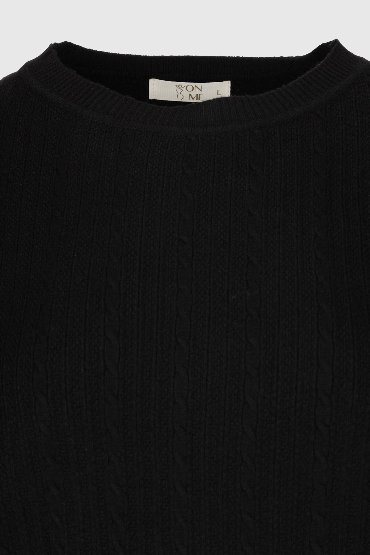 Джемпер однотонный женский 636 L Черный (2000990336996D)  Фото №8