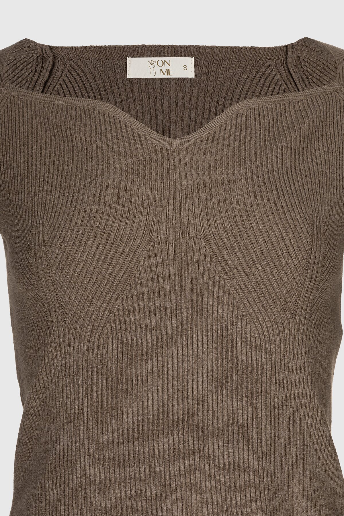 Джемпер однотонный женский 98828 S Кофейный (2000990335845D)  Фото №7