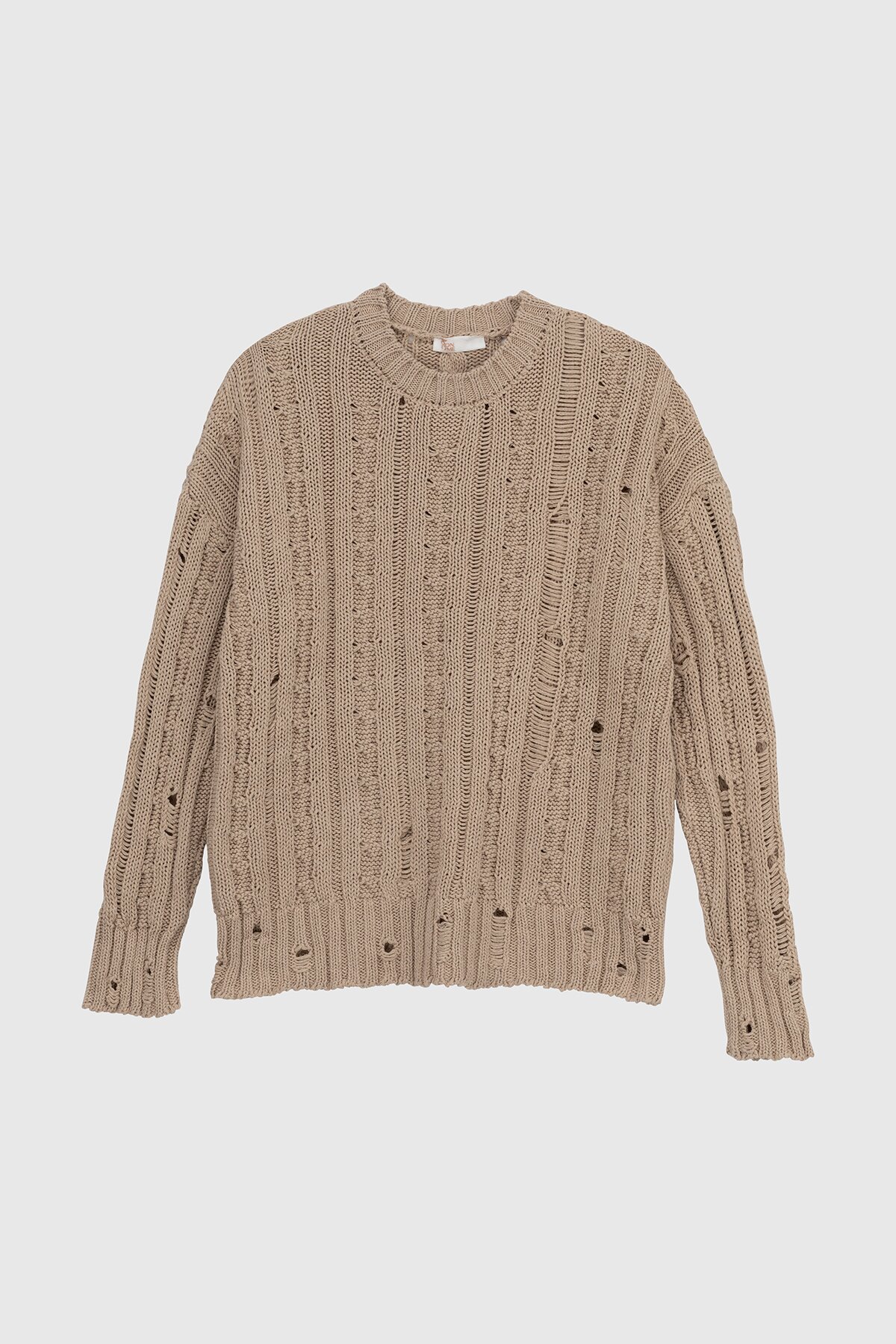 Джемпер однотонный женский Femme 1002 One Size Бежевый (2000989870647D)  Фото №6