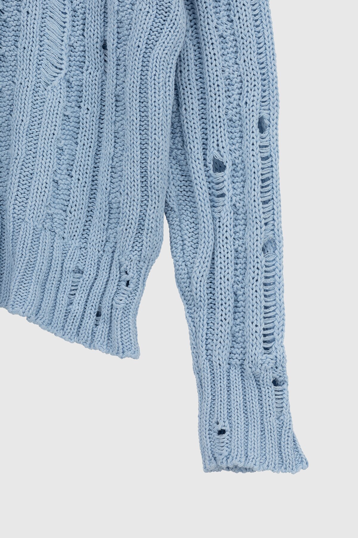 Джемпер однотонный женский Femme 1002 One Size Голубой (2000989870654D)  Фото №7
