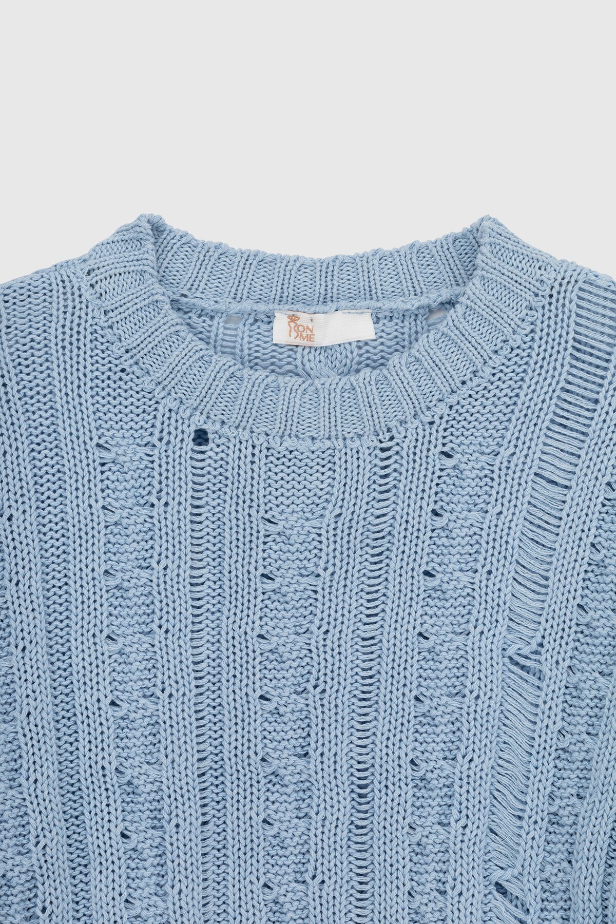 Джемпер однотонный женский Femme 1002 One Size Голубой (2000989870654D)  Фото №8