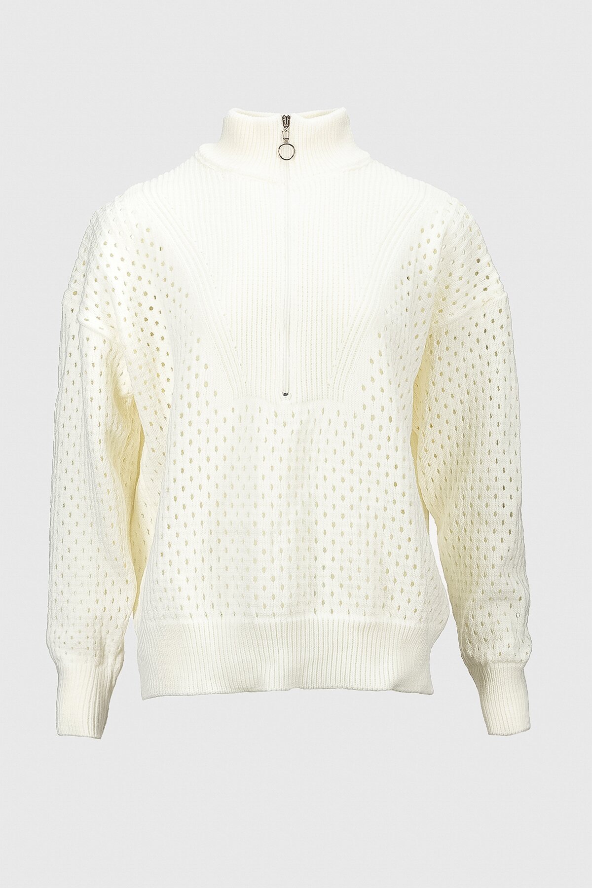 Джемпер однотонний жіночий Femme 1017 S Білий (2000989871279D)  Фото №6