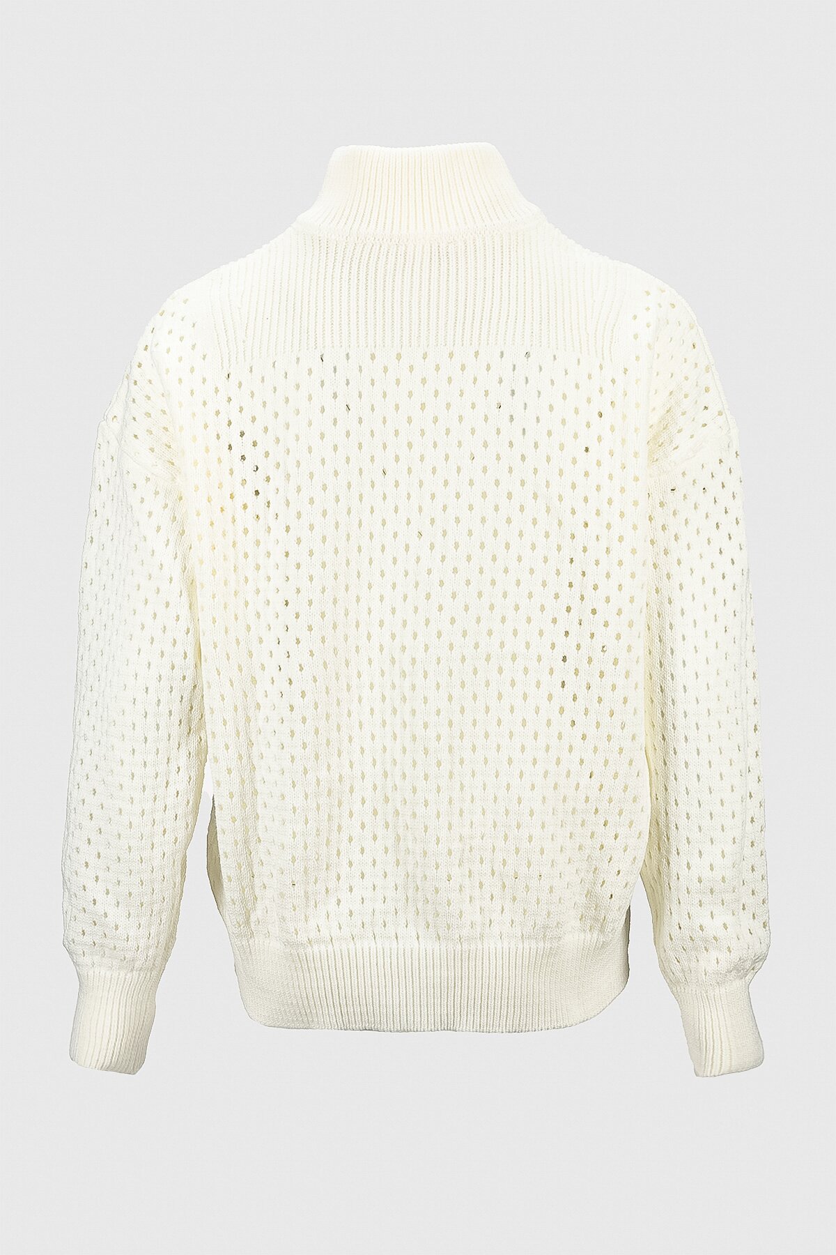 Джемпер однотонний жіночий Femme 1017 S Білий (2000989871279D)  Фото №8