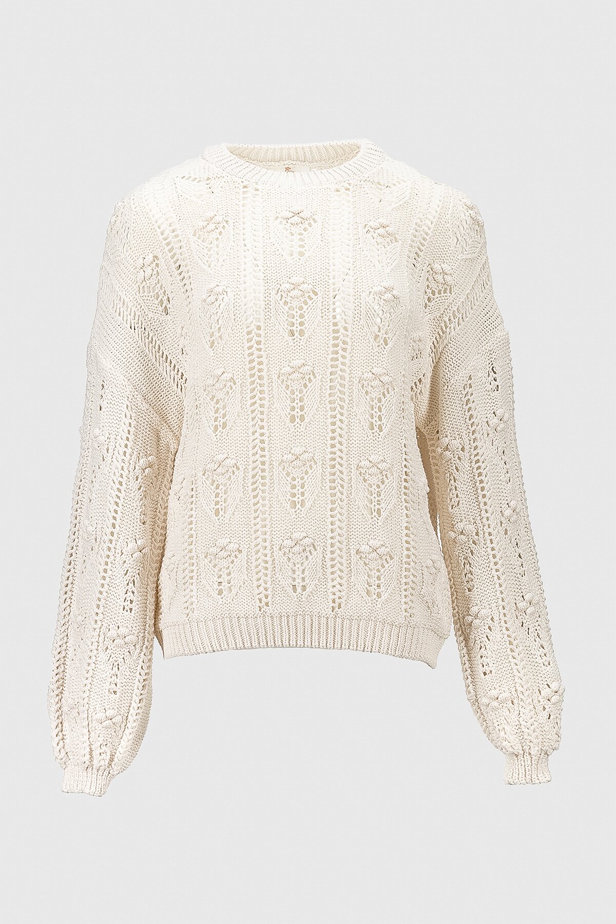 Джемпер однотонний жіночий Femme 2022 One Size Молочний (2000990221407D)  Фото №6