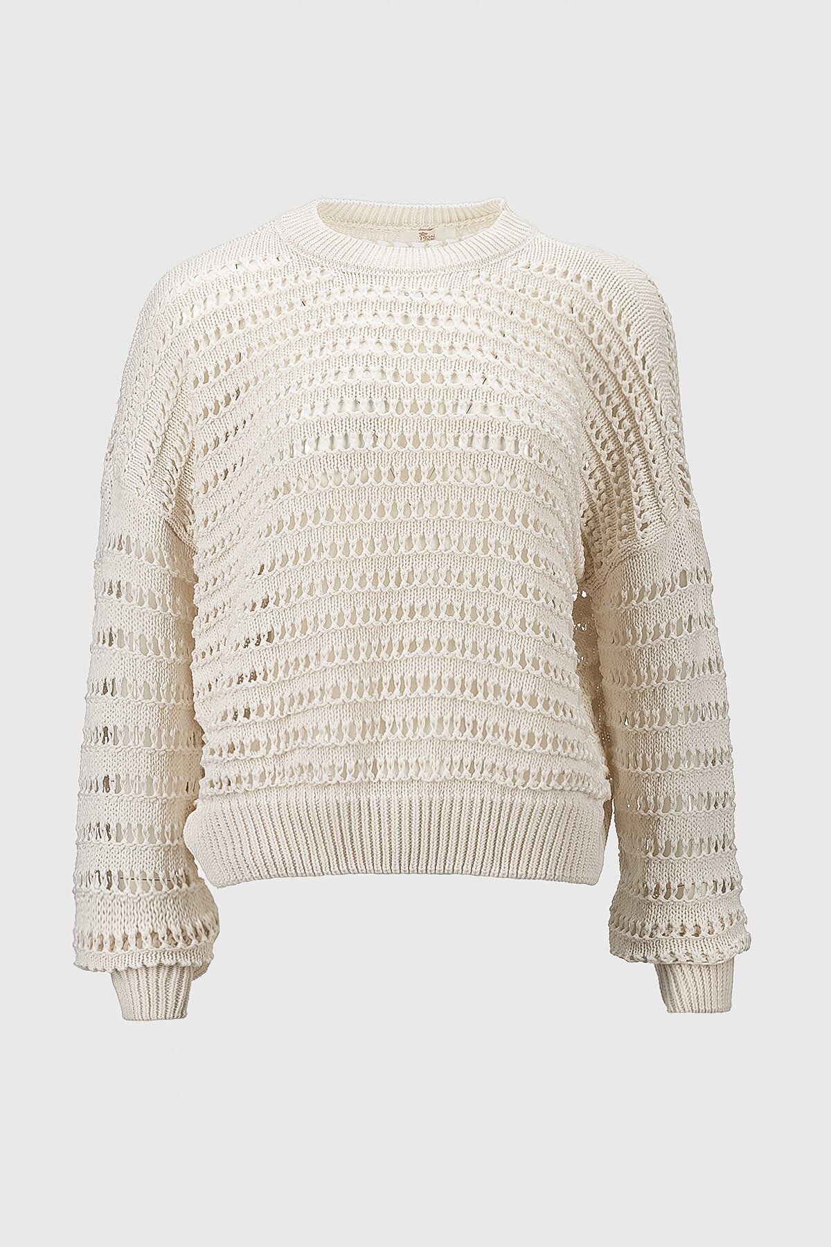 Джемпер однотонный женский Femme 2024 One Size Молочный (2000990221452D)  Фото №6