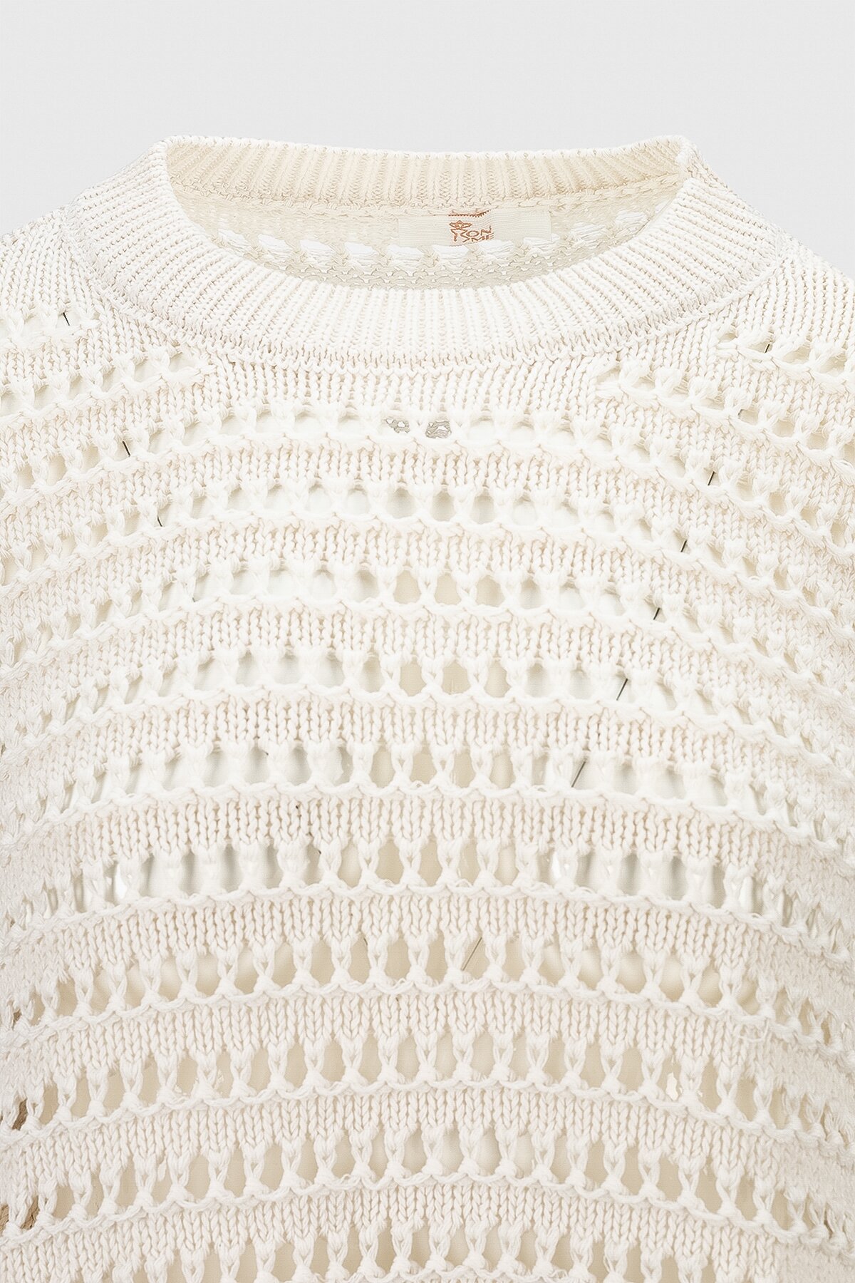 Джемпер однотонный женский Femme 2024 One Size Молочный (2000990221452D)  Фото №7