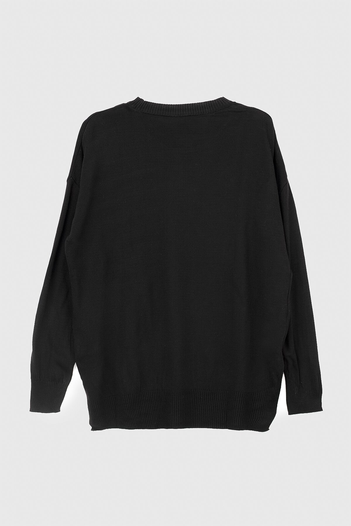 Джемпер однотонний жіночий Park karon 10245 One Size Чорний (2000989979005D)  Фото №10